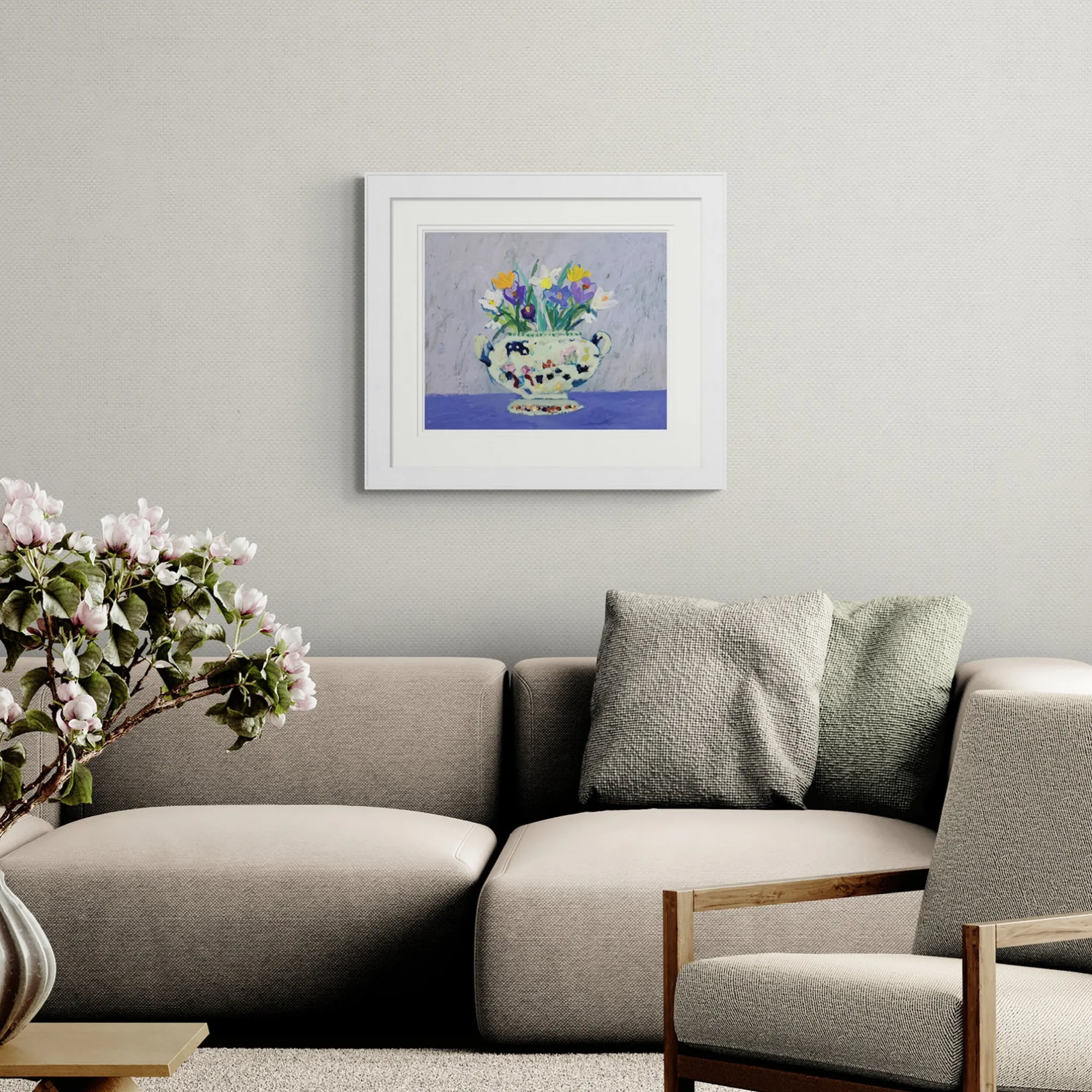 Floral & Flowers|Framed Prints*Whistlefish Crocuses Large Framed Print