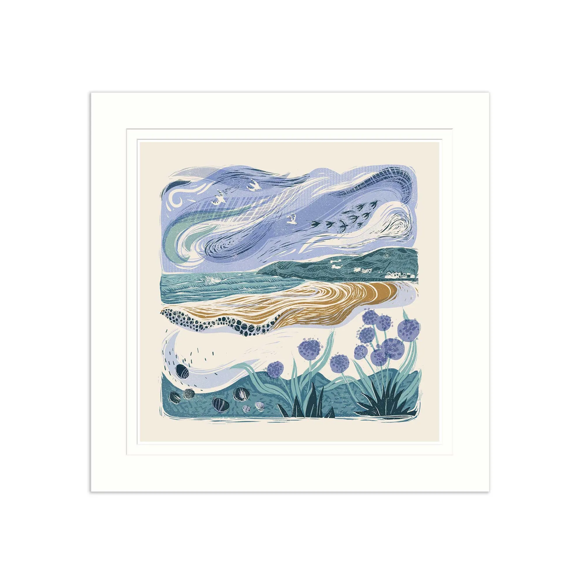 Travel|Mounted Prints*Whistlefish Croyde Summer Mounted Print