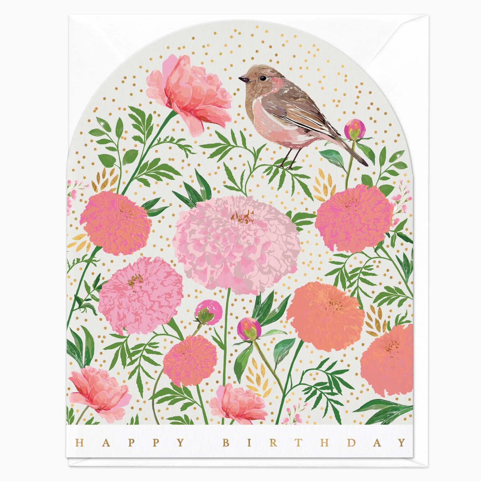 Birthday|For Her*Whistlefish Dahlia's And Chaffinch Birthday Card