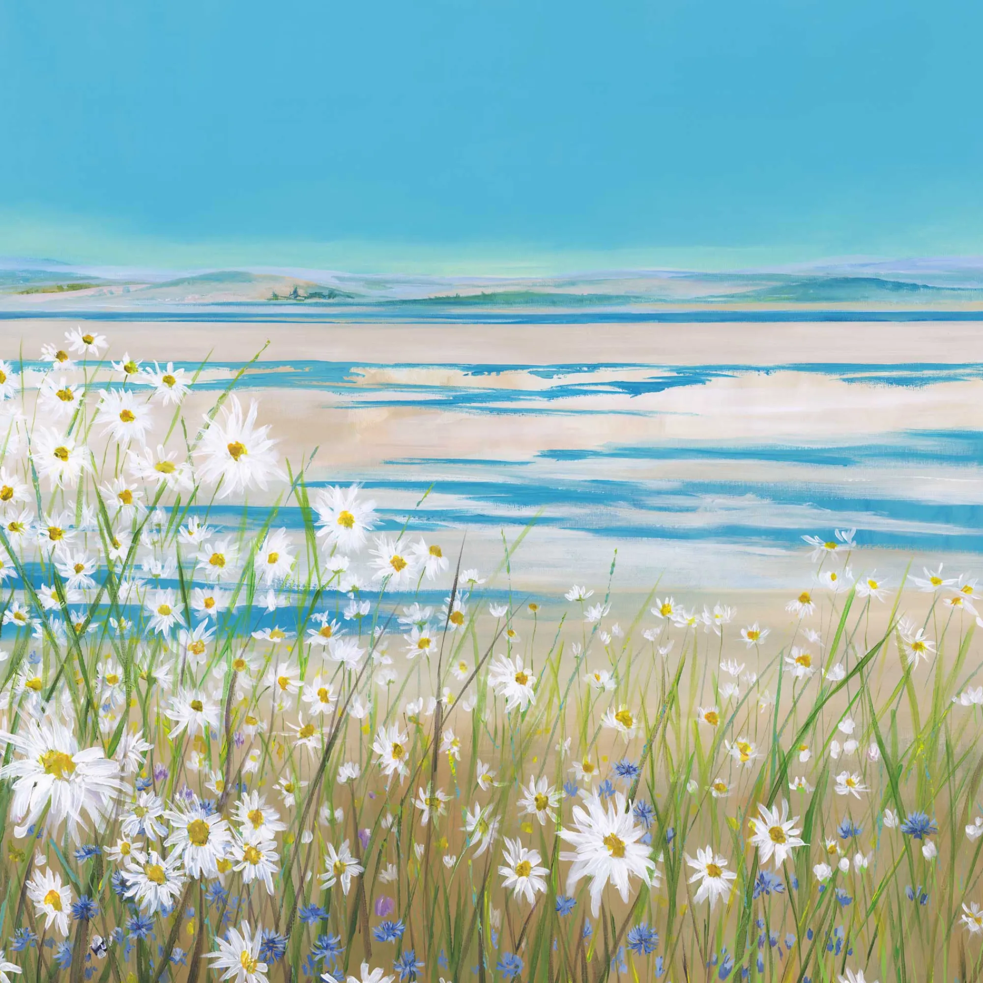 Unframed Prints*Whistlefish Daisy Bank Med Art Print