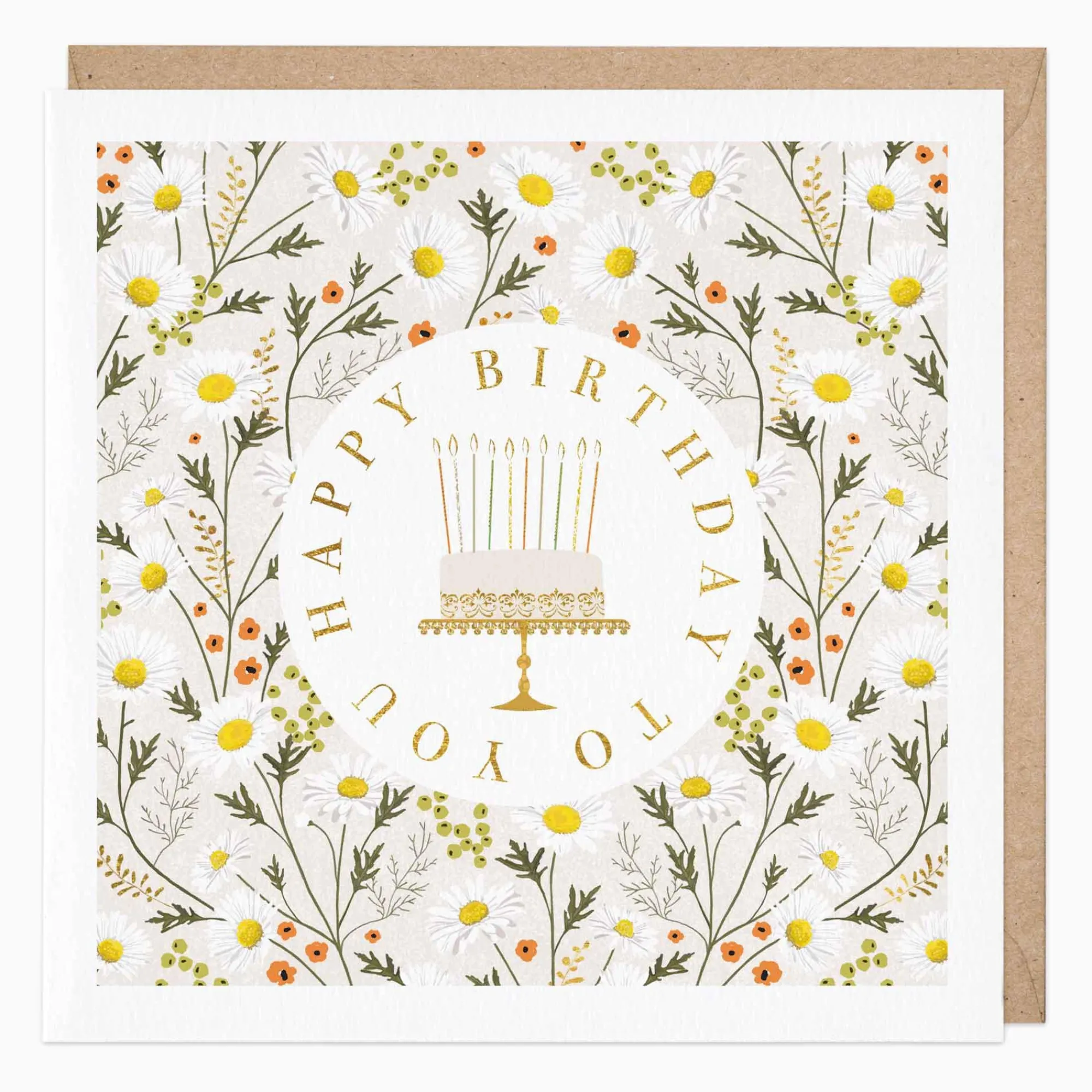 Birthday|For Her*Whistlefish Daisy Cake Birthday Card