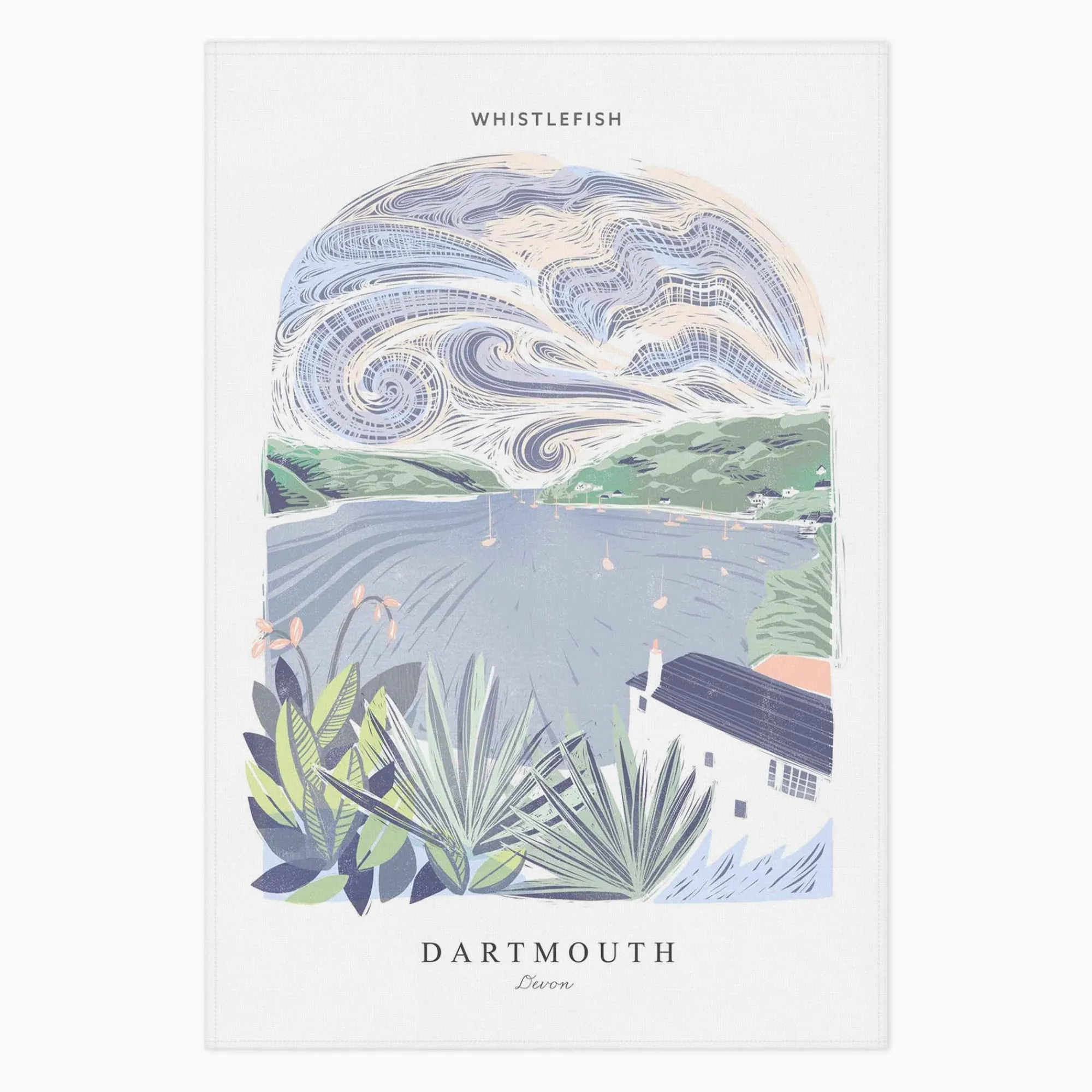 Under £20|Under £10*Whistlefish Dartmouth Arched Lino Tea Towel