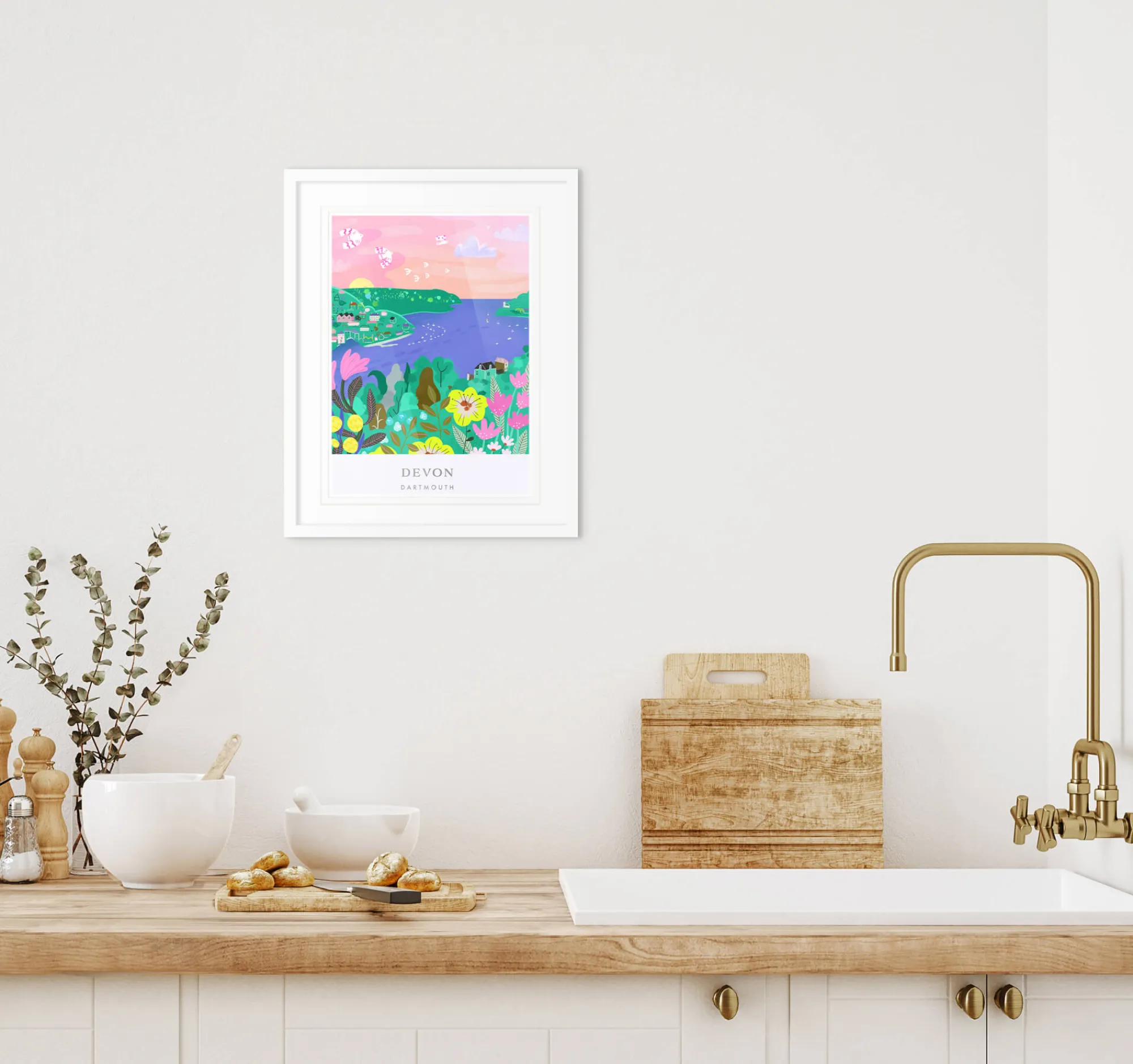 Unframed Prints*Whistlefish Dartmouth Brights Small Art Print
