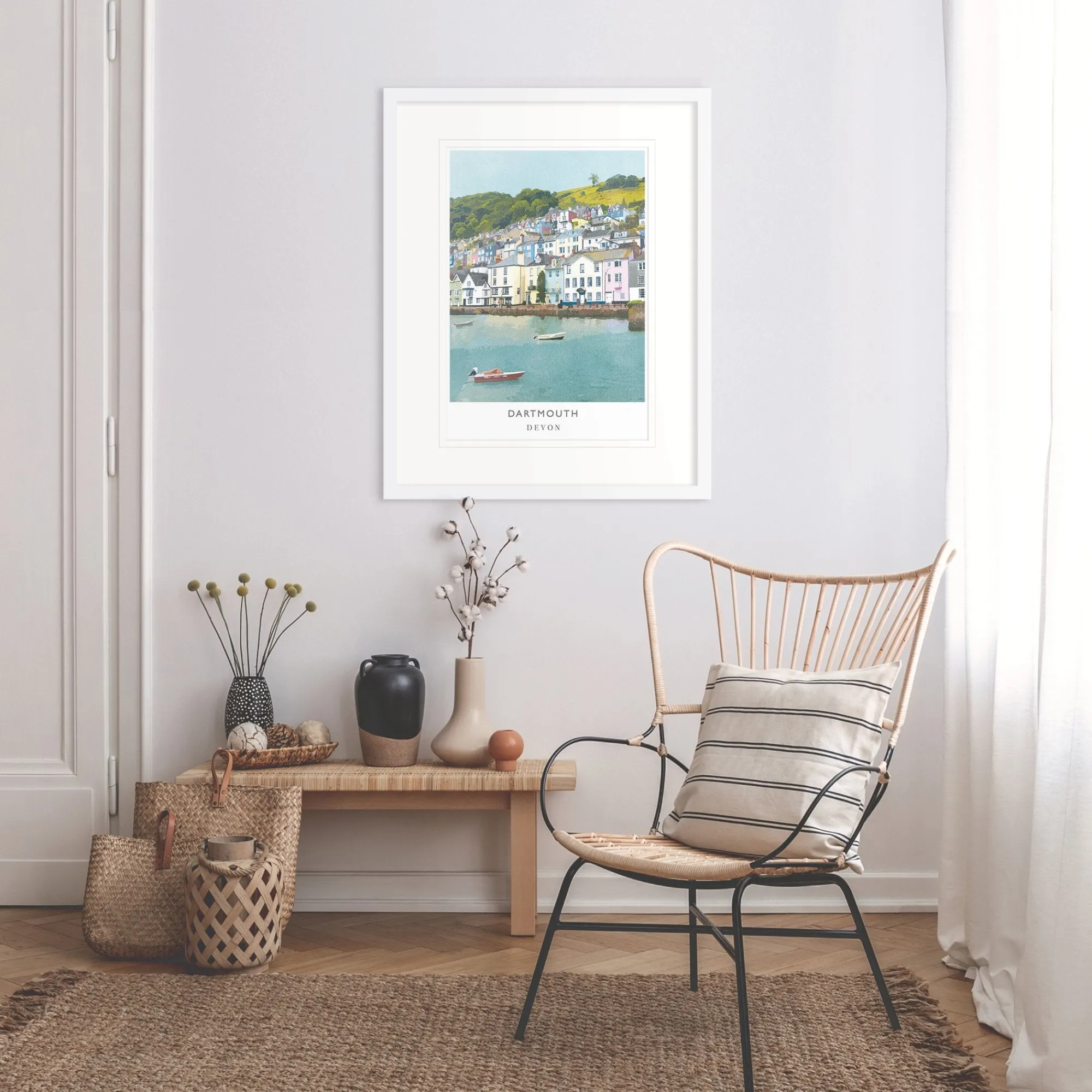 Dartmouth|Devon*Whistlefish Dartmouth Framed Print
