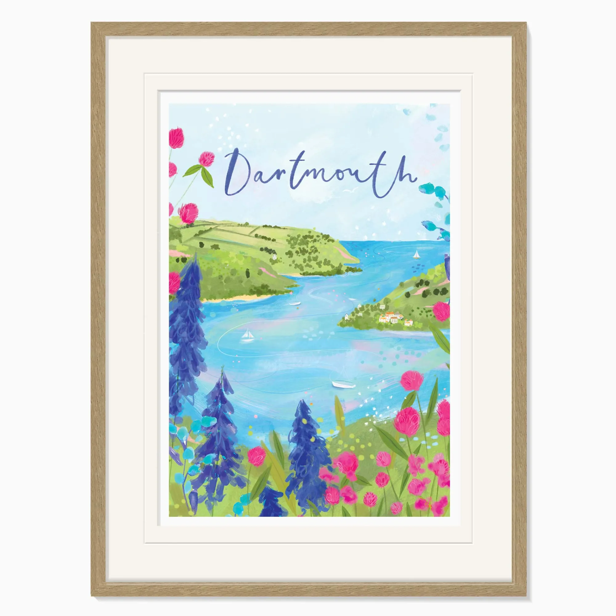 Devon|Dartmouth*Whistlefish Dartmouth Large Framed Print