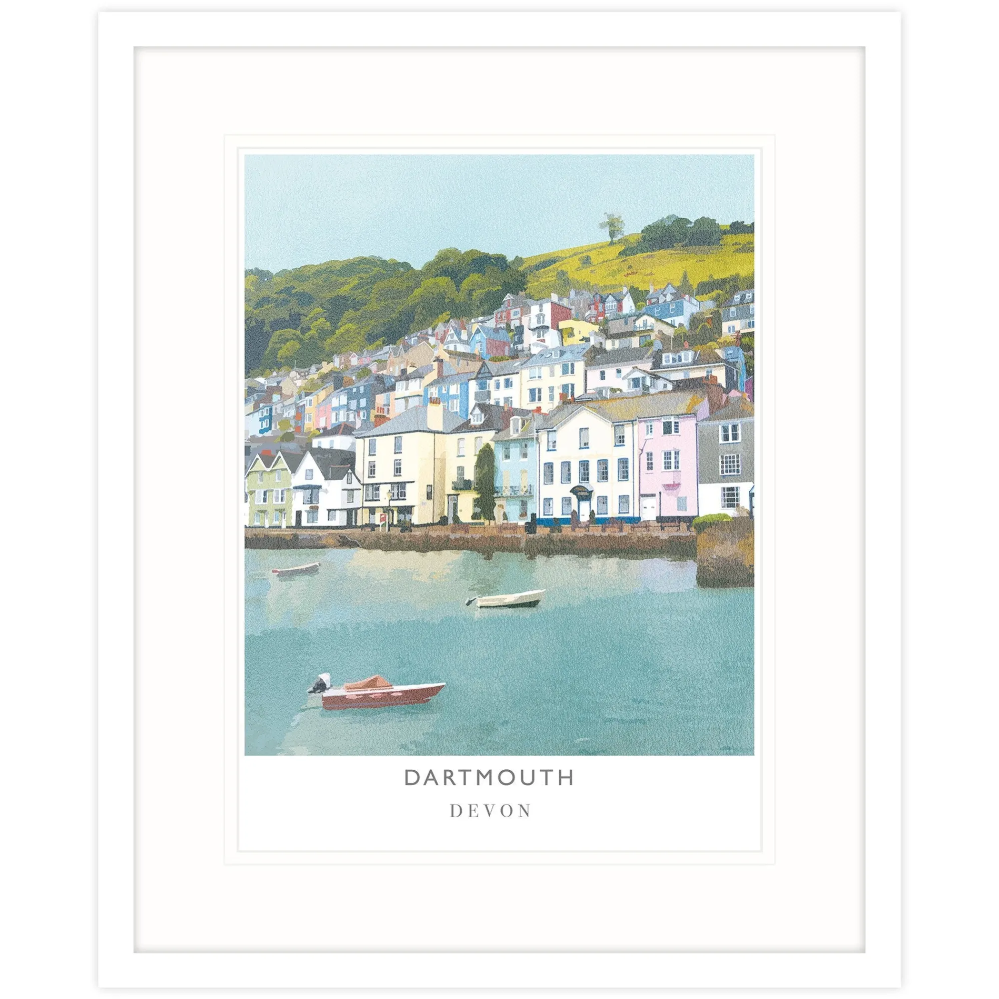 Dartmouth|Devon*Whistlefish Dartmouth Large Framed Print