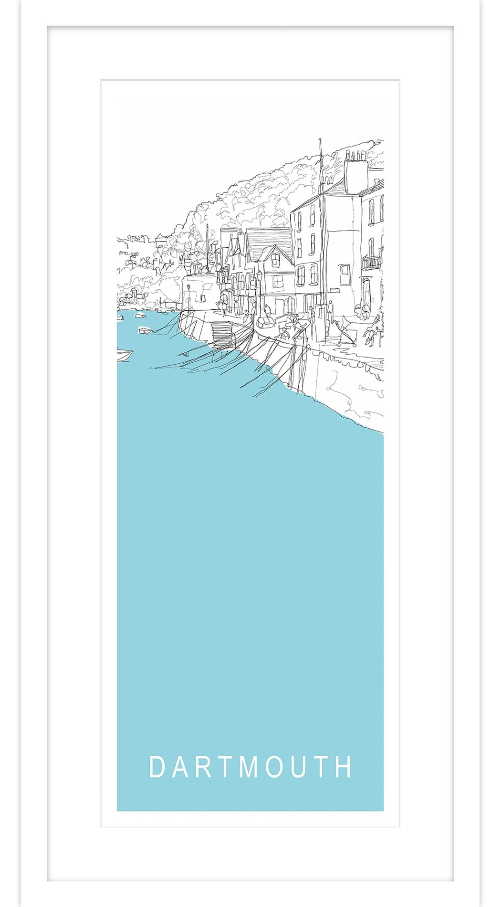 Dartmouth|Devon*Whistlefish Dartmouth Long Framed Print