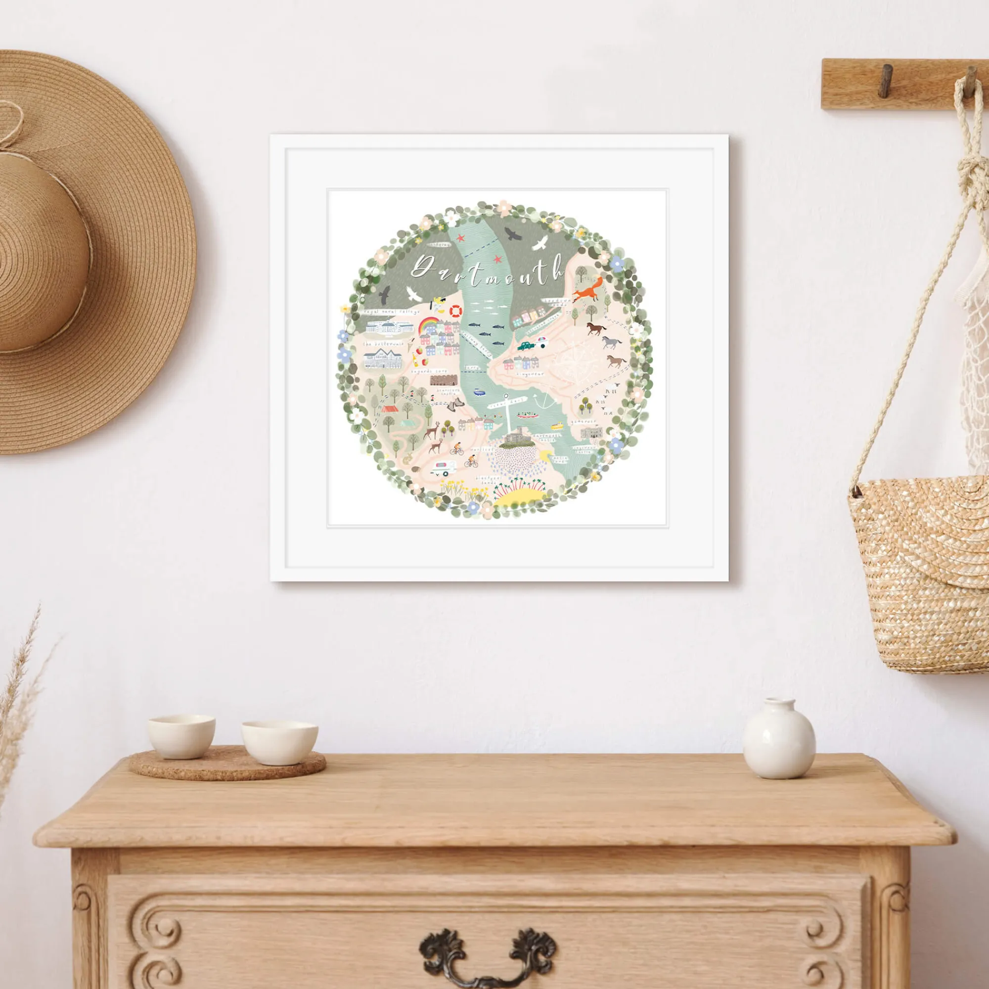Unframed Prints*Whistlefish Dartmouth Map Art Print