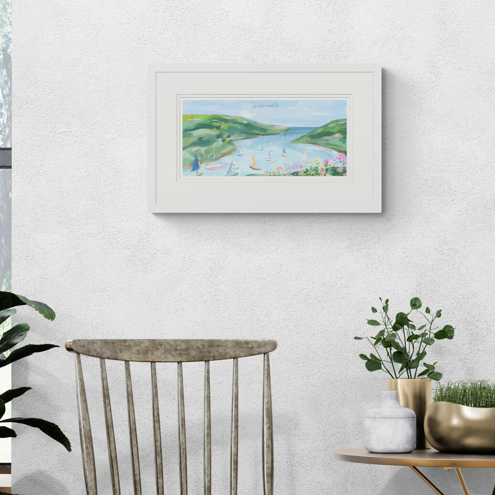 Devon|Travel*Whistlefish Dartmouth Small Framed Print
