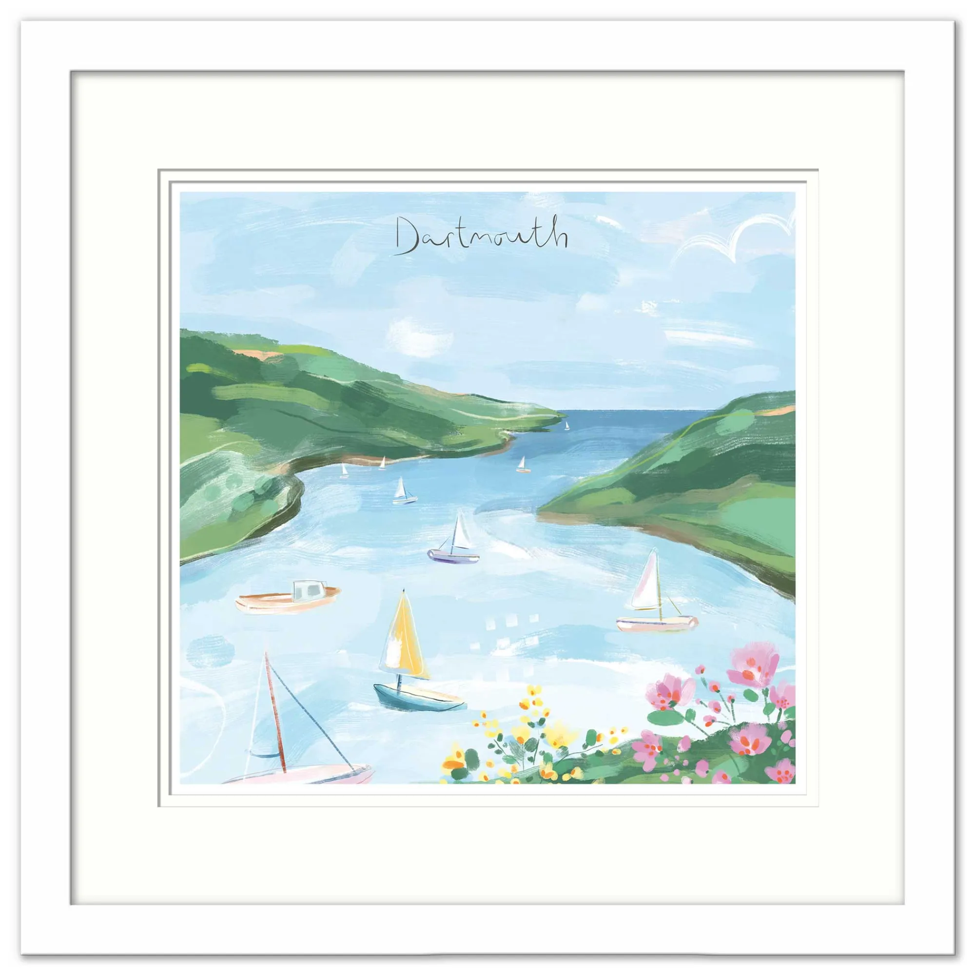 Dartmouth|Devon*Whistlefish Dartmouth Small Framed Print