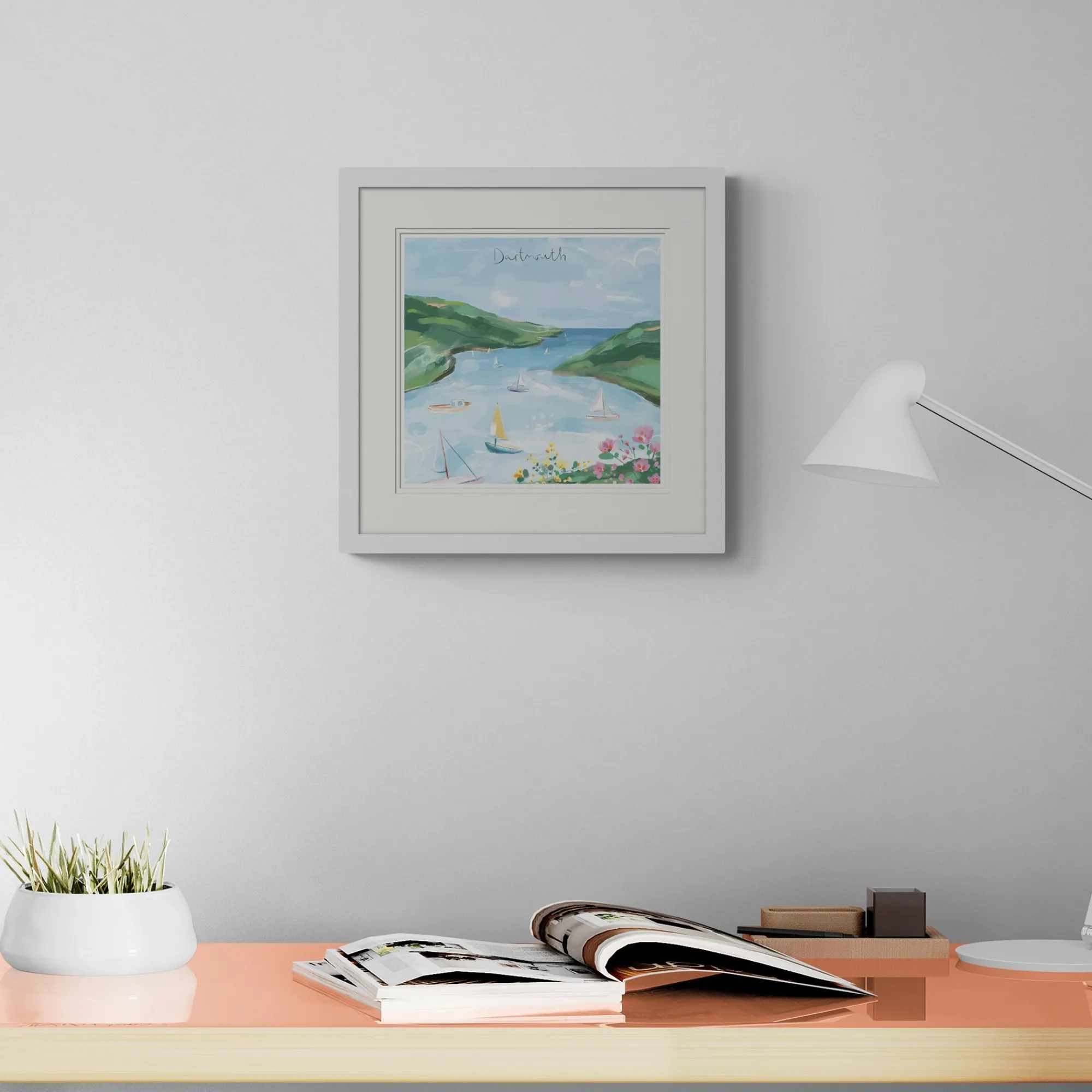 Dartmouth|Devon*Whistlefish Dartmouth Small Framed Print