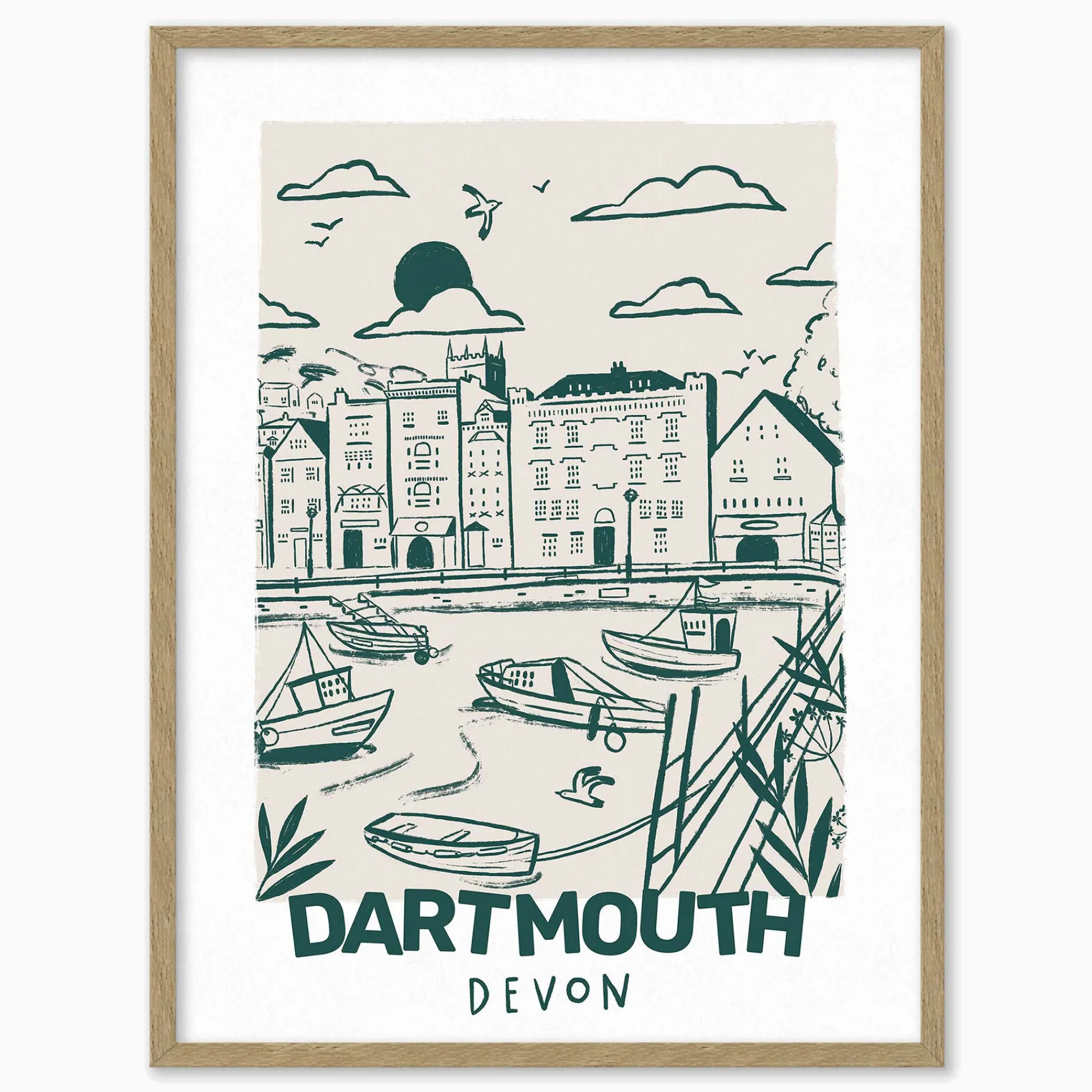 Dartmouth*Whistlefish Dartmouth Small Framed Print