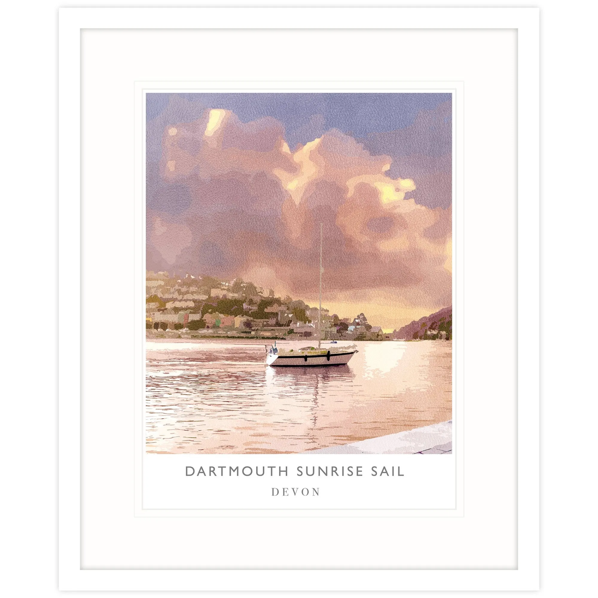 Dartmouth|Devon*Whistlefish Dartmouth Sunrise Framed Print
