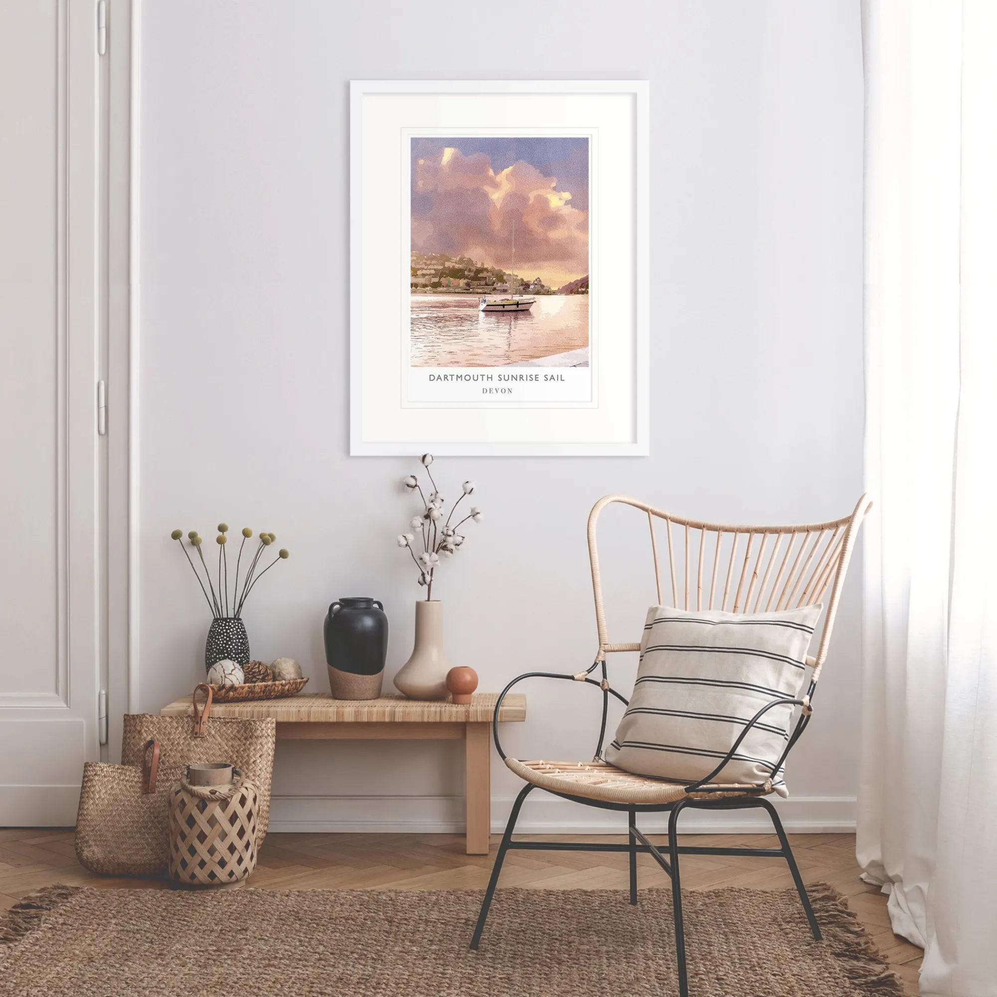Dartmouth|Devon*Whistlefish Dartmouth Sunrise Framed Print