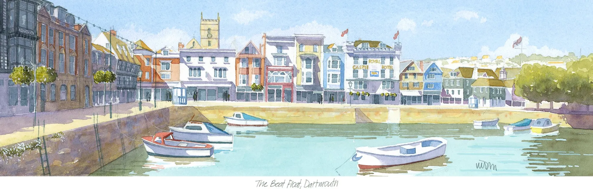 Unframed Prints*Whistlefish Dartmouth's Floating Boats Art Print