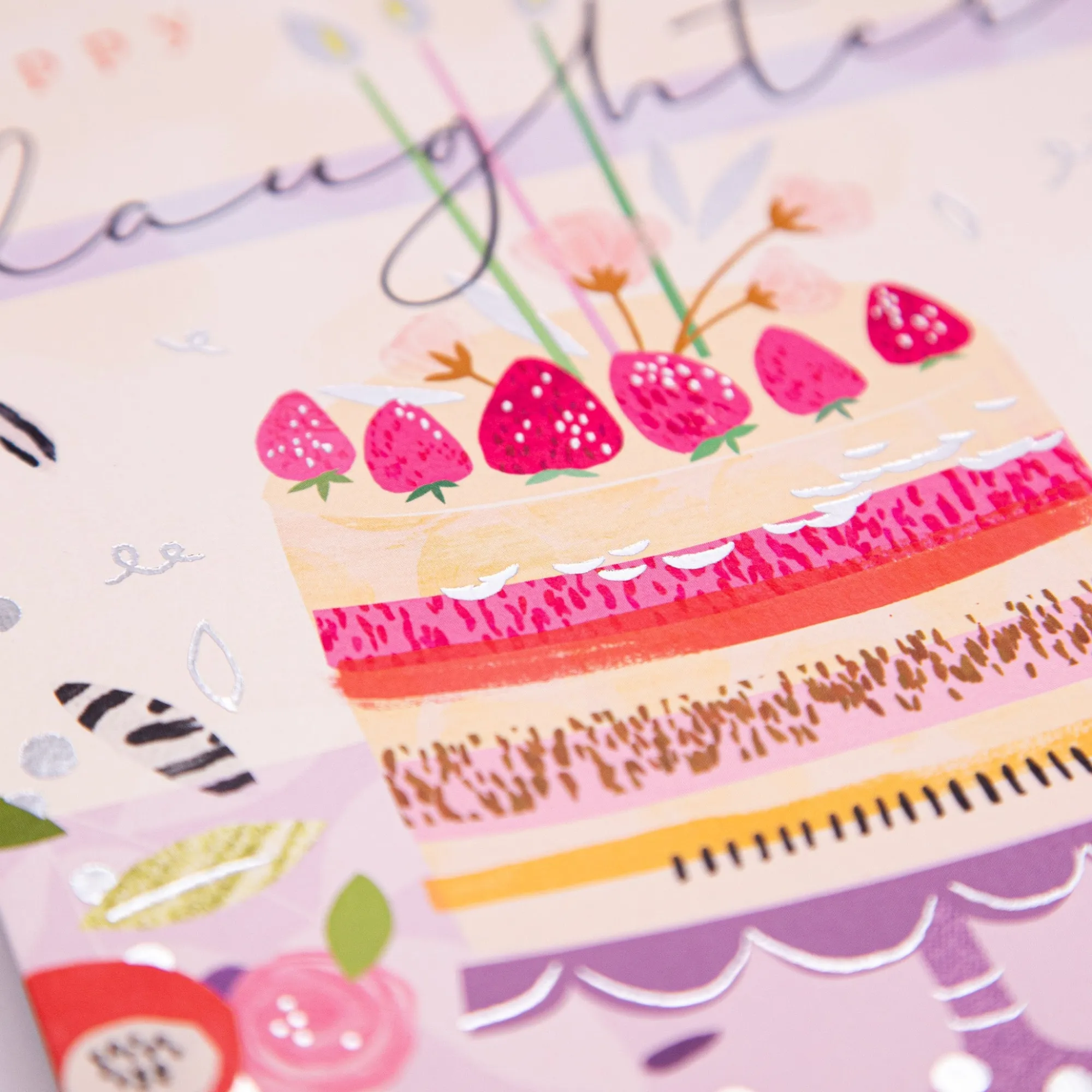 Birthday|For Relatives*Whistlefish Daughter Big Cake Birthday Card
