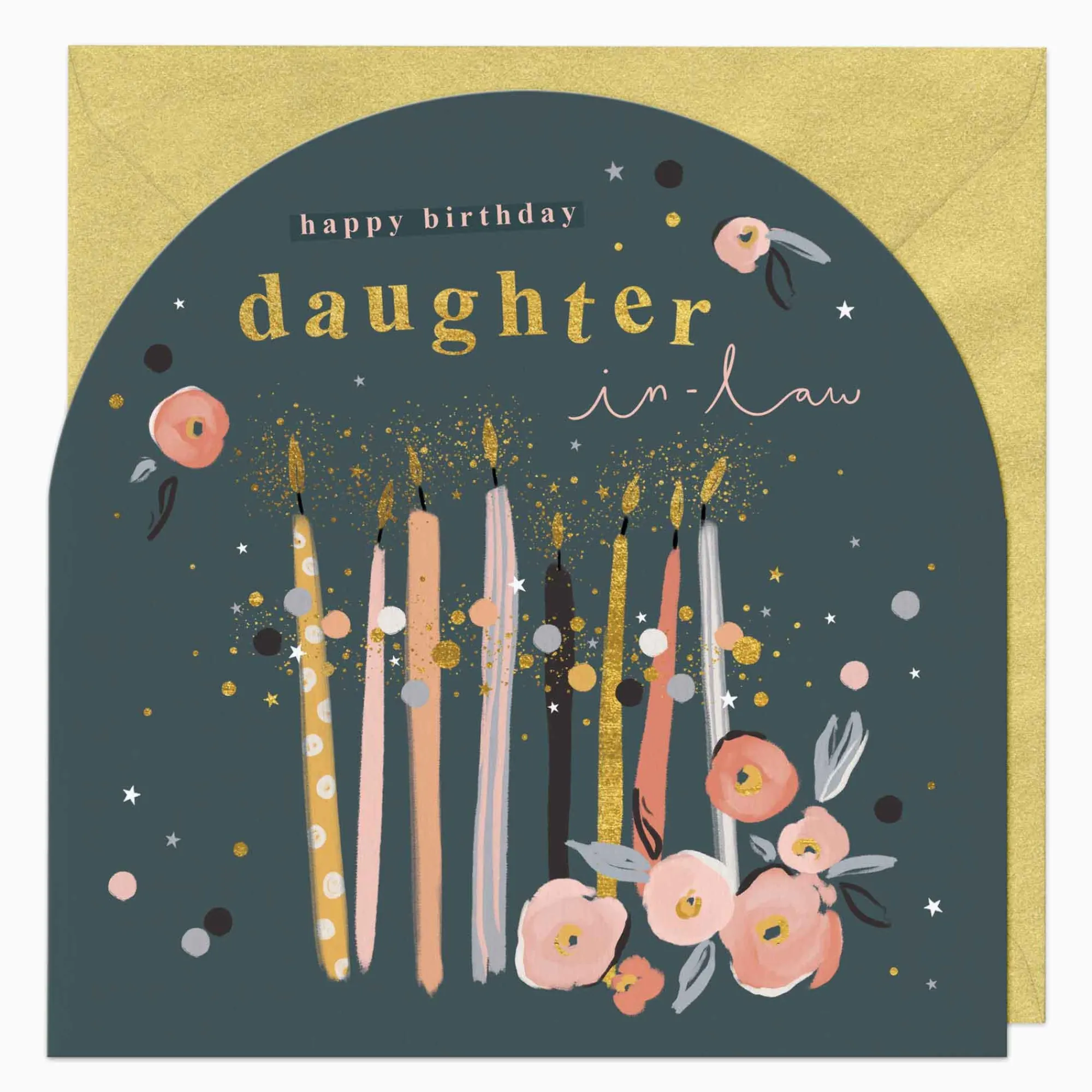 Birthday|For Relatives*Whistlefish Daughter In Law Candles Birthday Arch Card