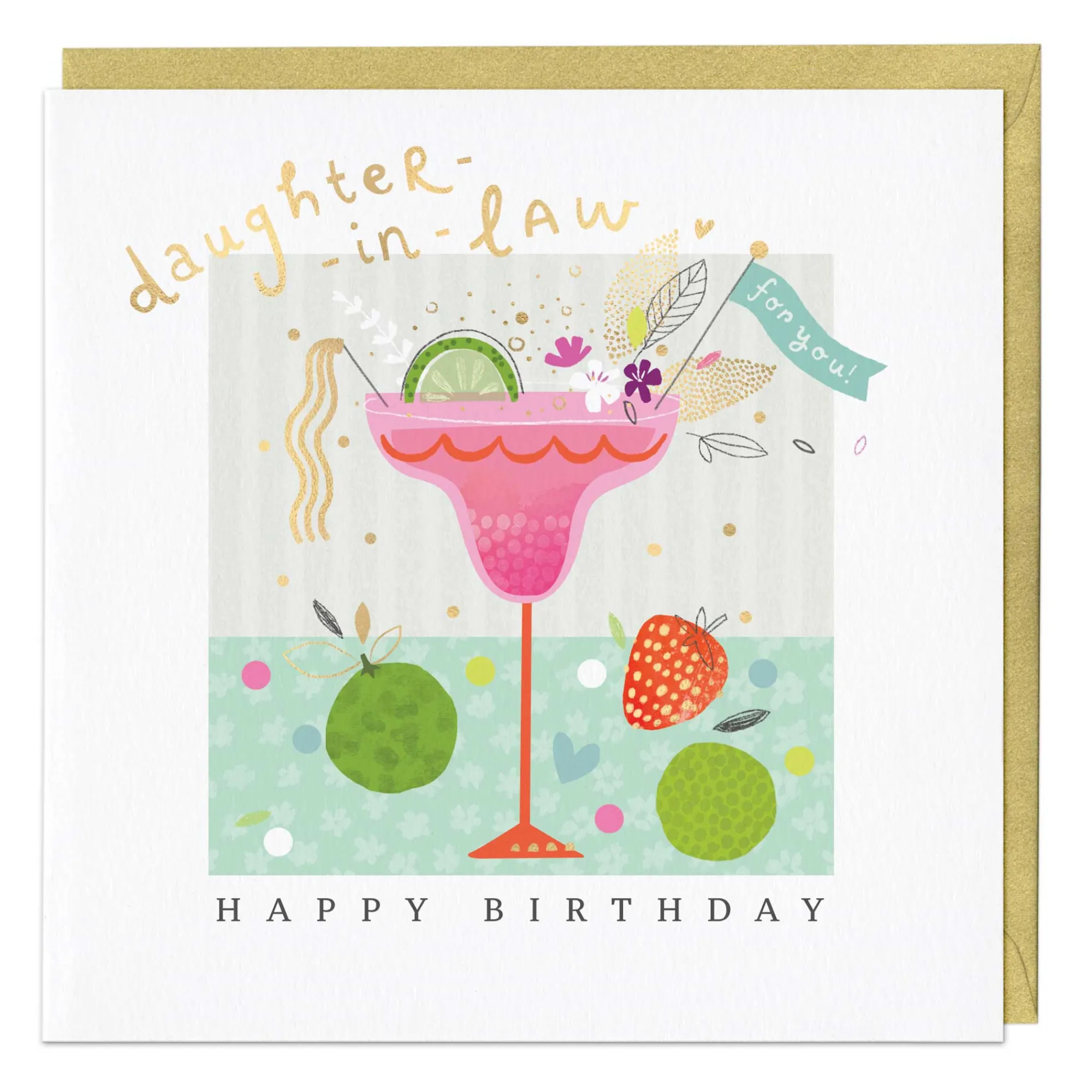 Birthday|For Relatives*Whistlefish Daughter In-Law Birthday Cocktail Card