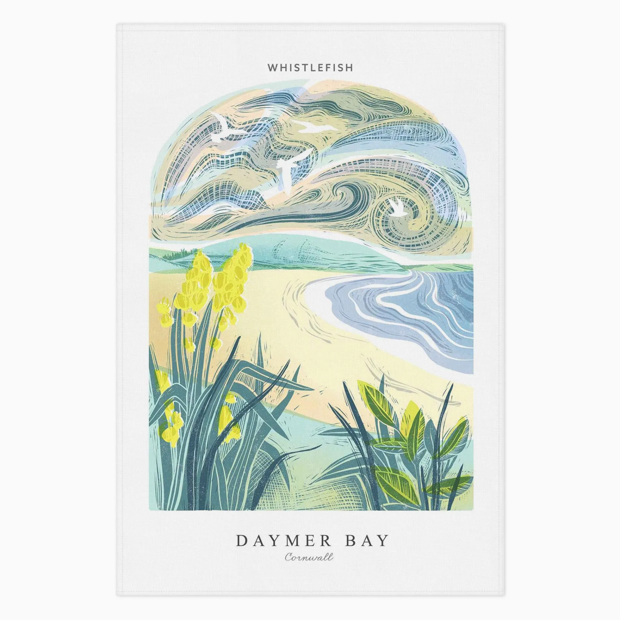 Under £20|Under £10*Whistlefish Daymer Arched Lino Tea Towel