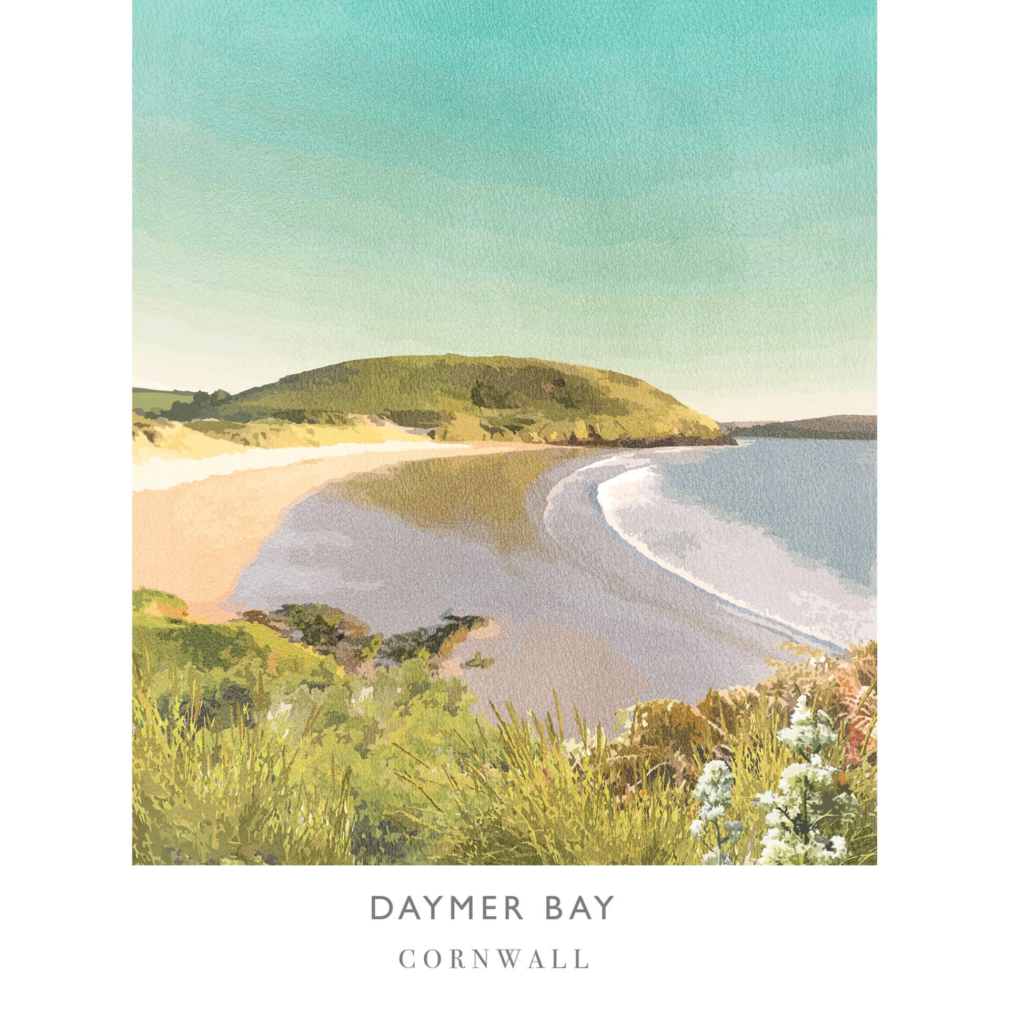 Unframed Prints*Whistlefish Daymer Bay Art Print