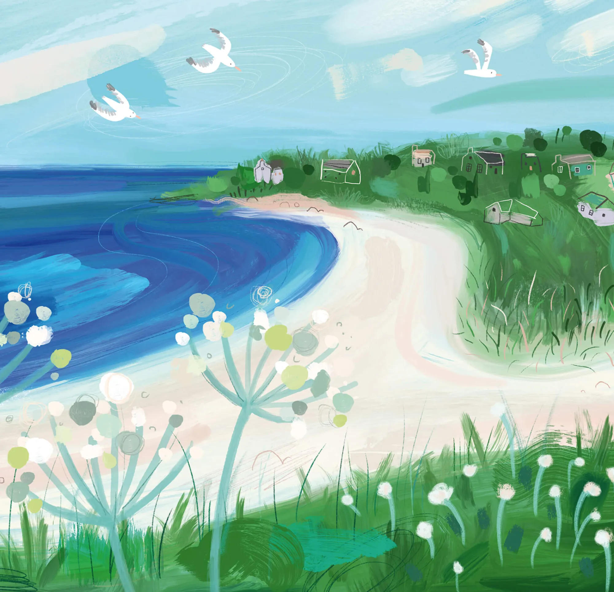 Unframed Prints*Whistlefish Daymer Bay Art Print
