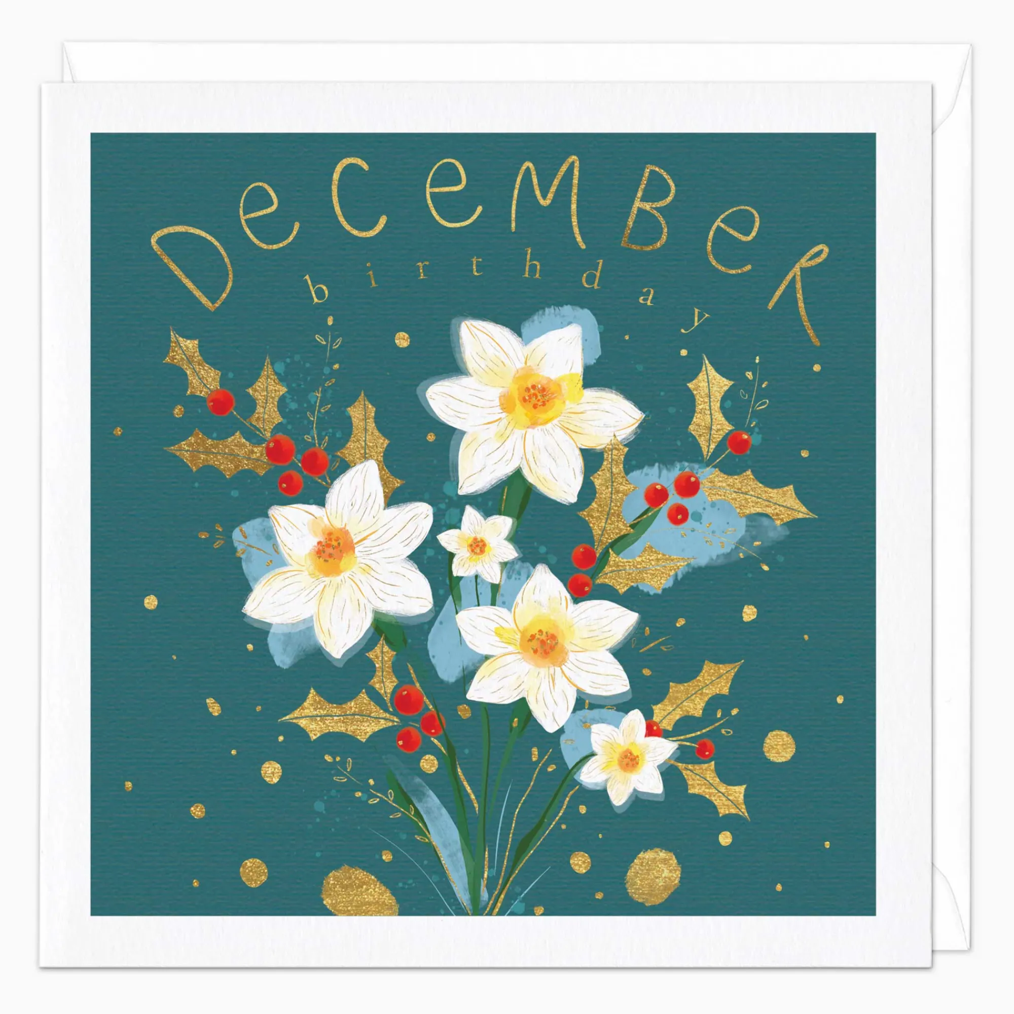 Birthday|By Month*Whistlefish December Birth Flower Card