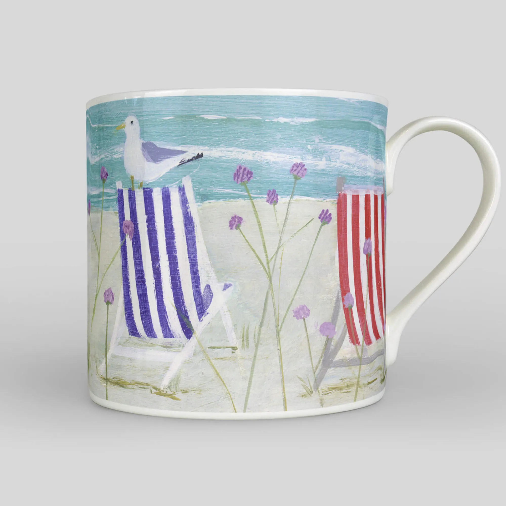 Under £20|Coastal Gifts*Whistlefish Deckchairs China Mug