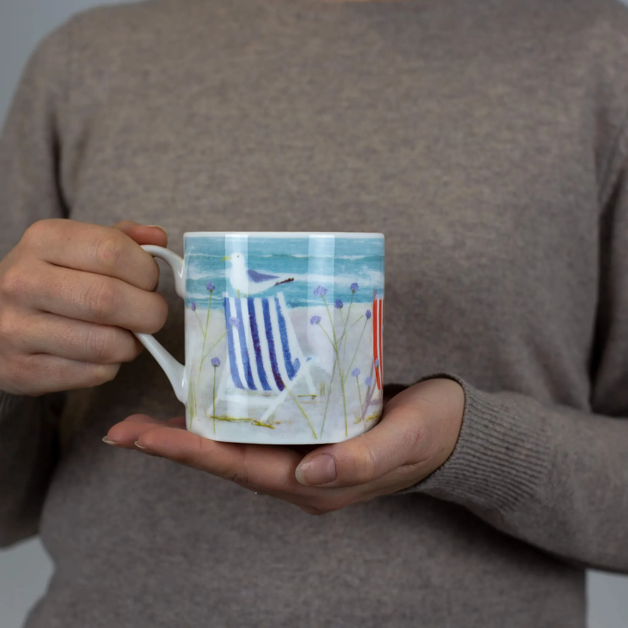 Under £20|Coastal Gifts*Whistlefish Deckchairs China Mug