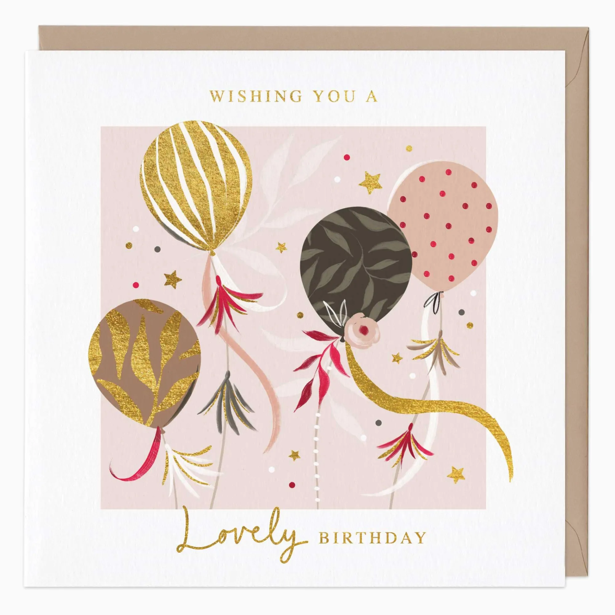 Birthday|For Her*Whistlefish Delicate Balloons Birthday Card