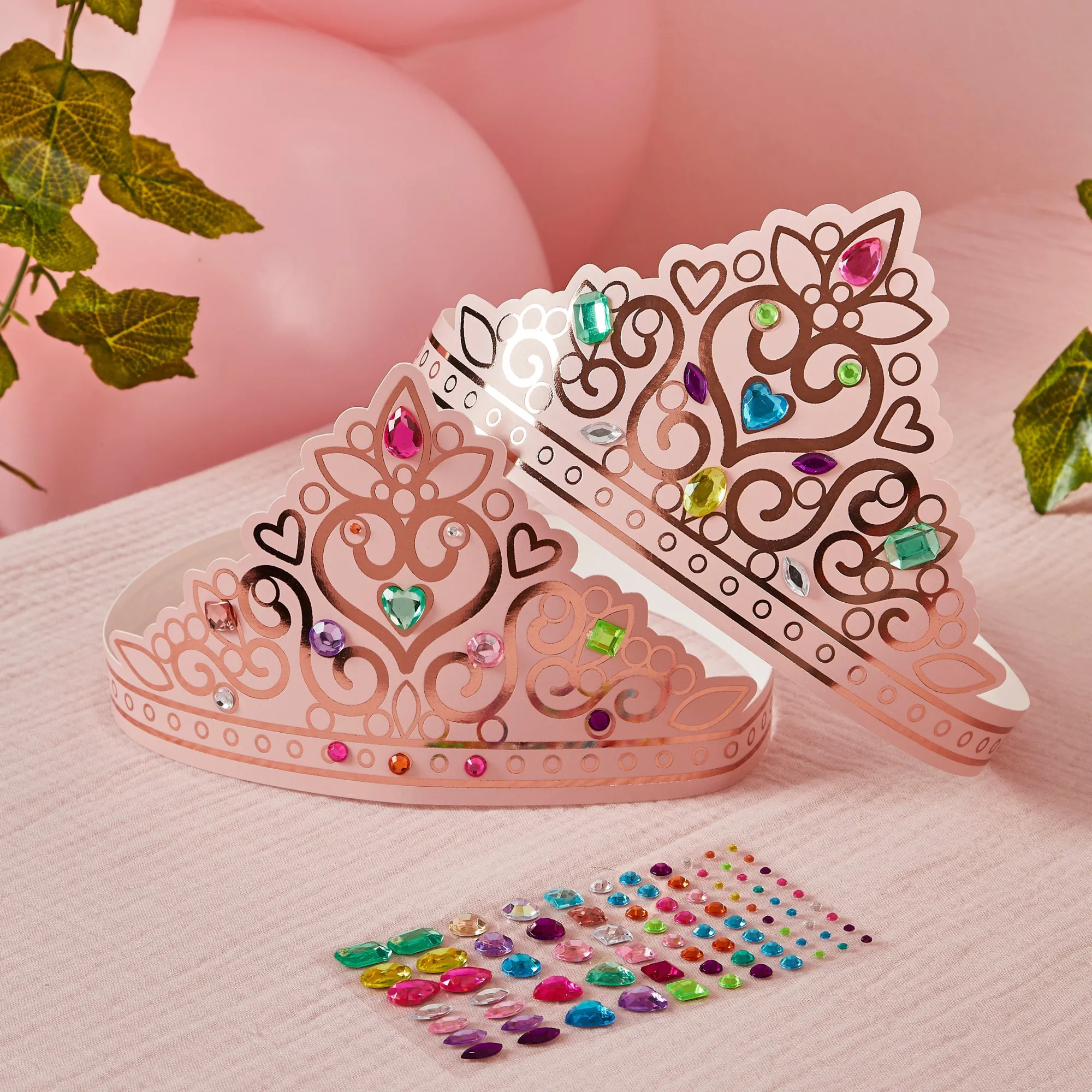 Birthday|For Her*Whistlefish DIY Princess Paper Tiara Kit 4pcs