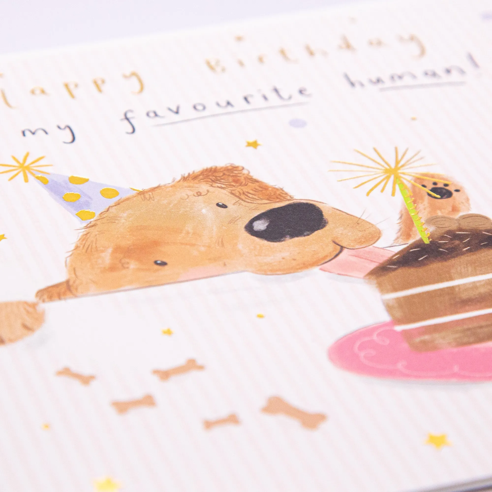 Birthday|For Children*Whistlefish Dog Eating Cake Birthday Card