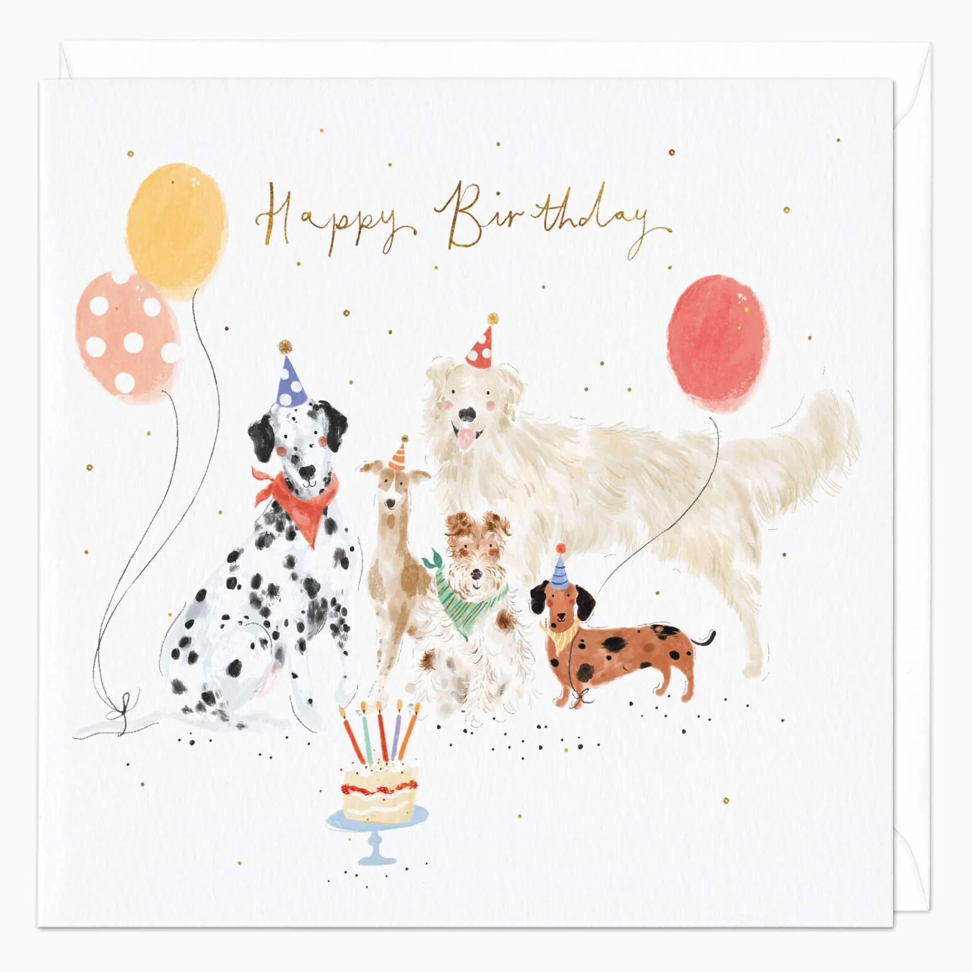 Birthday|For Her*Whistlefish Dog Party Birthday Card
