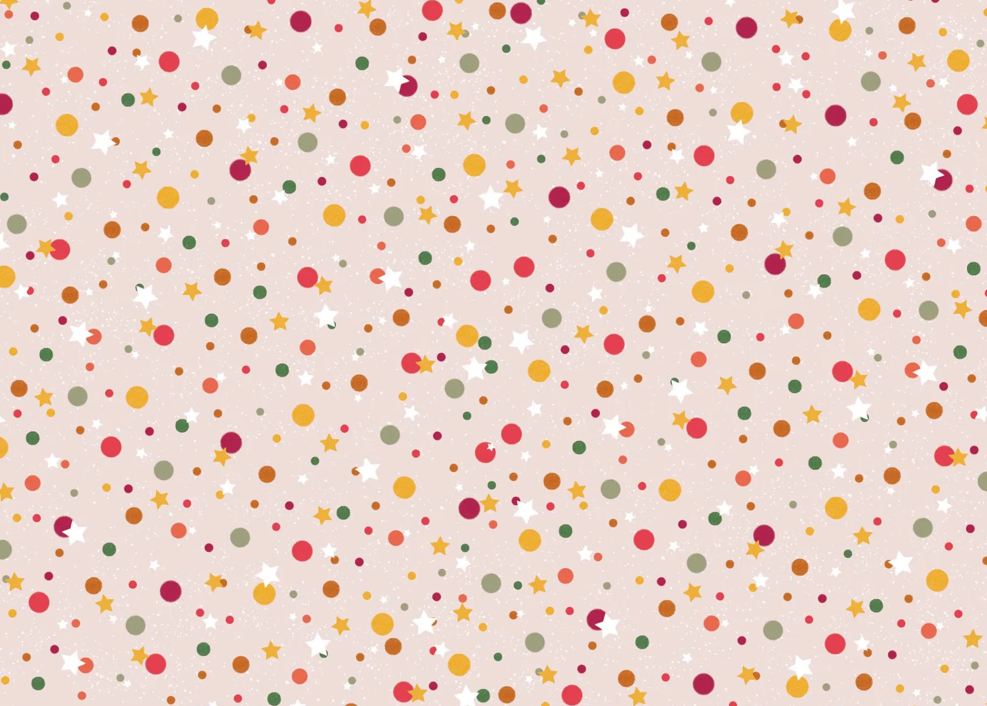 Gift Wrap|Birthday*Whistlefish Dots And Stars Wrapping Paper