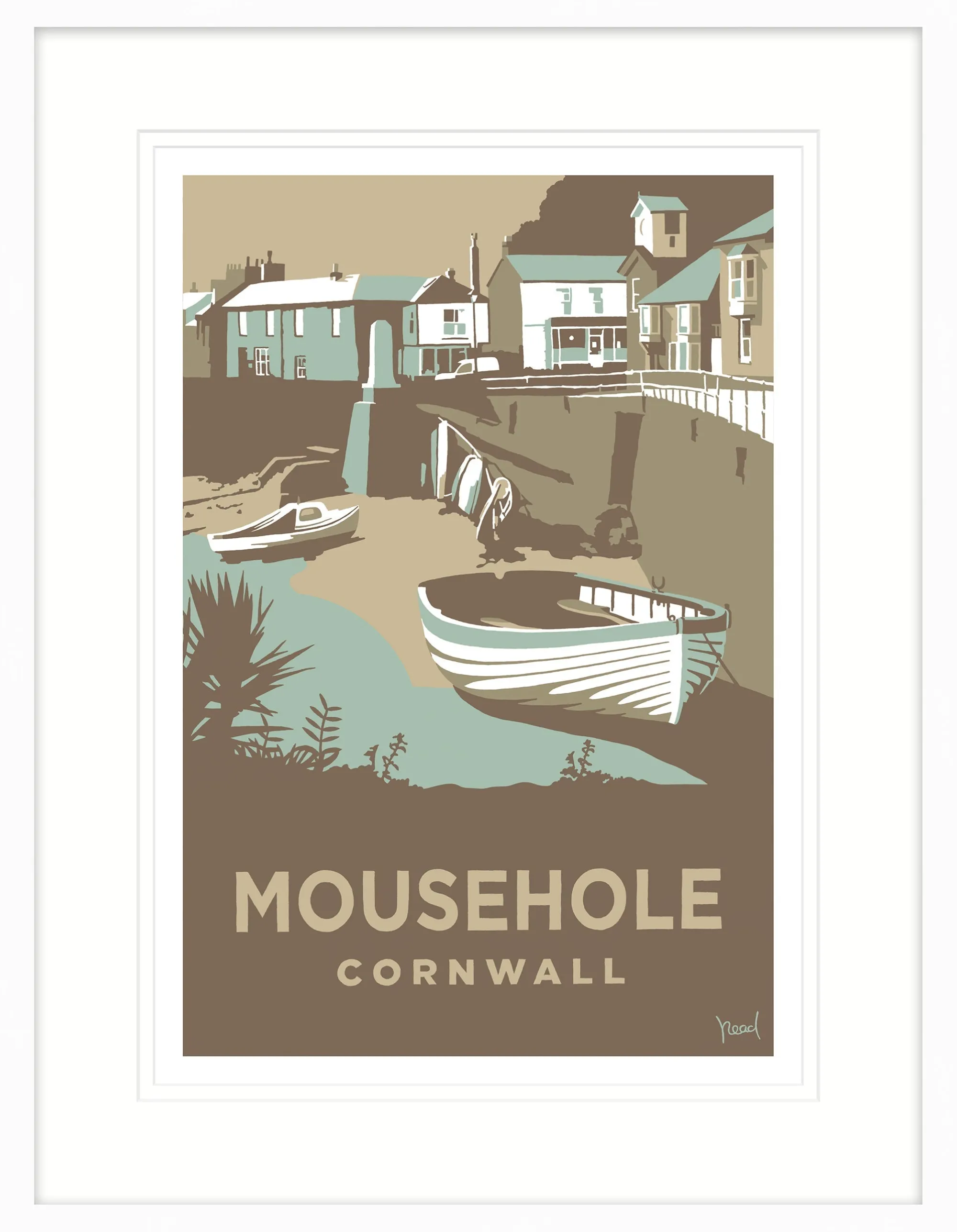 Cornwall|Travel*Whistlefish Dynamic Mousehole Framed Print