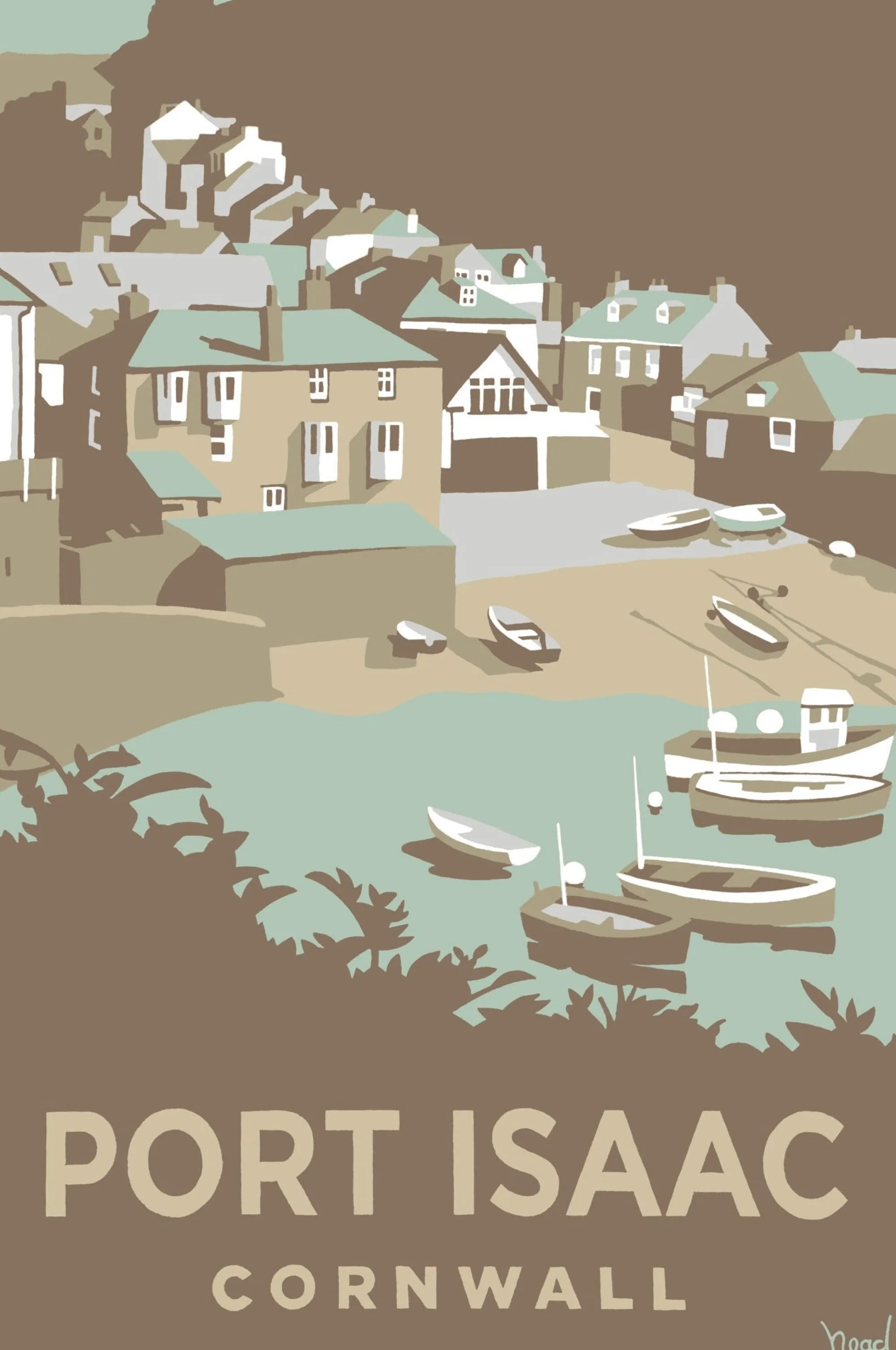 Unframed Prints*Whistlefish Dynamic Port Isaac Art Print
