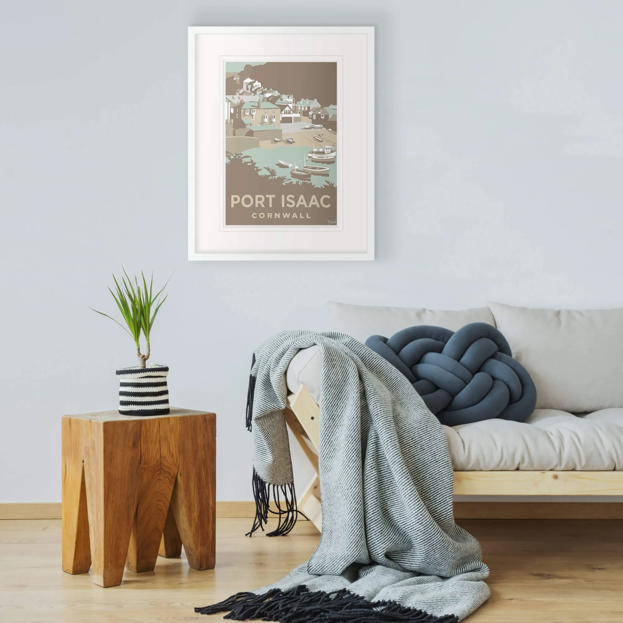 Cornwall|Travel*Whistlefish Dynamic Port Isaac Framed Print