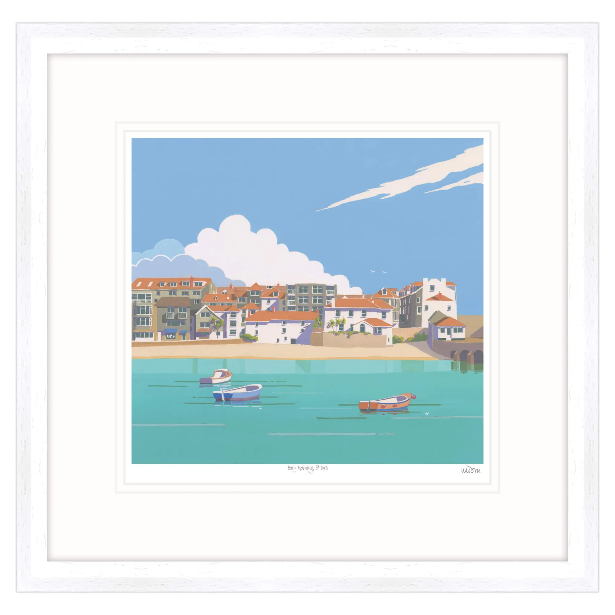 St Ives|Cornwall*Whistlefish Early Morning St Ives Framed Print