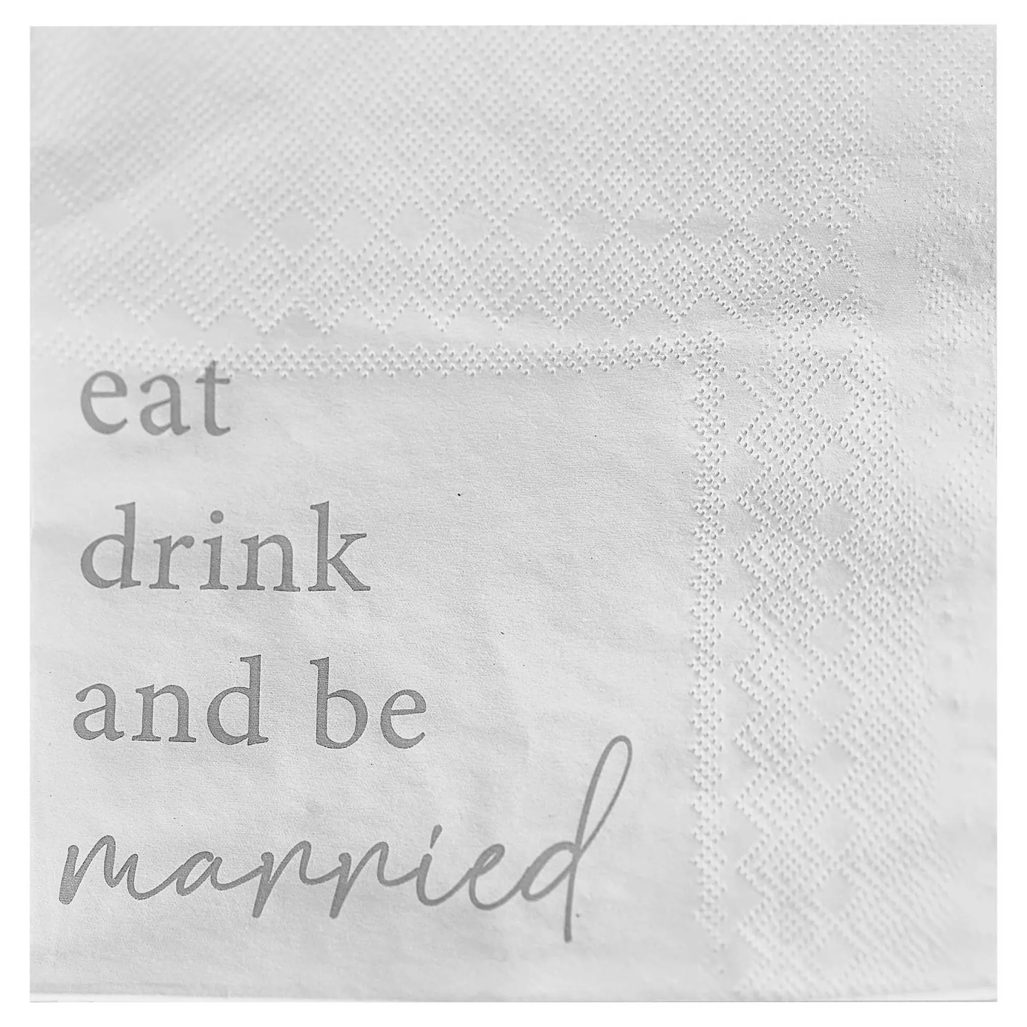 Napkins|Wedding*Whistlefish Eat, Drink And Be Married Wedding Napkins