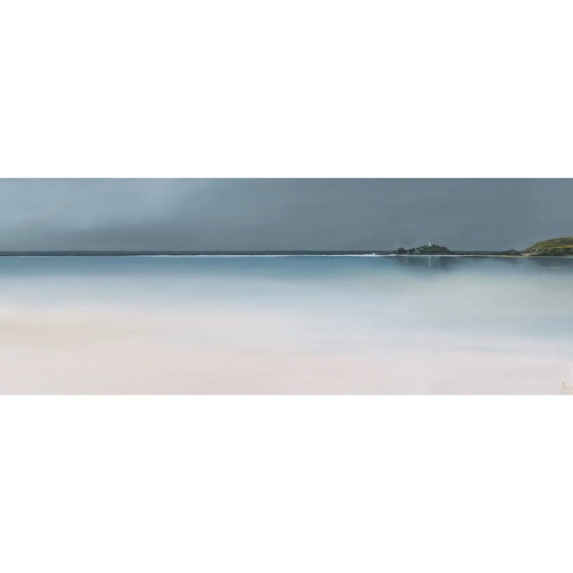 Unframed Prints*Whistlefish Ebbing Tide Godrevy Art Print