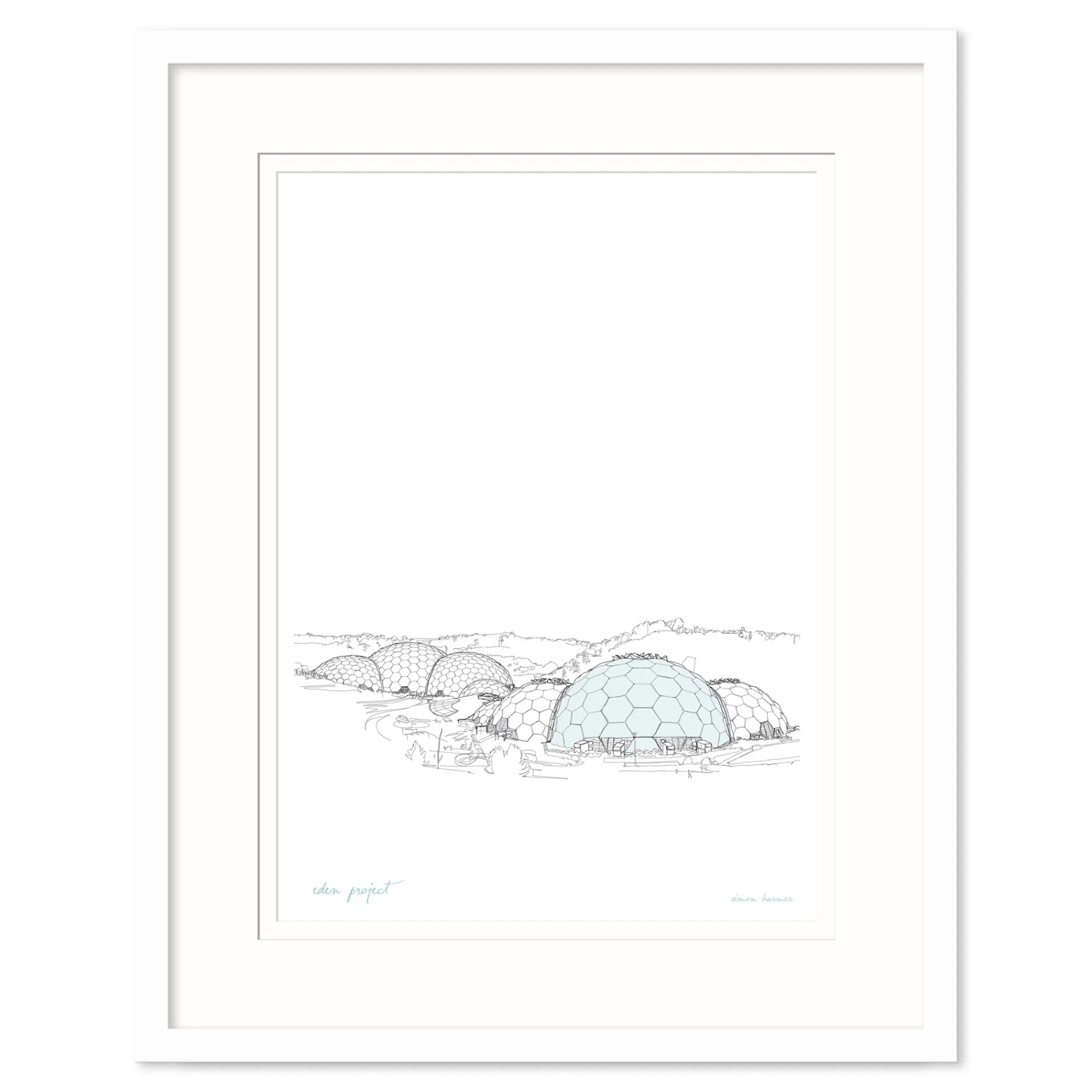 Cornwall|Framed Prints*Whistlefish Eden Project Small Framed Print
