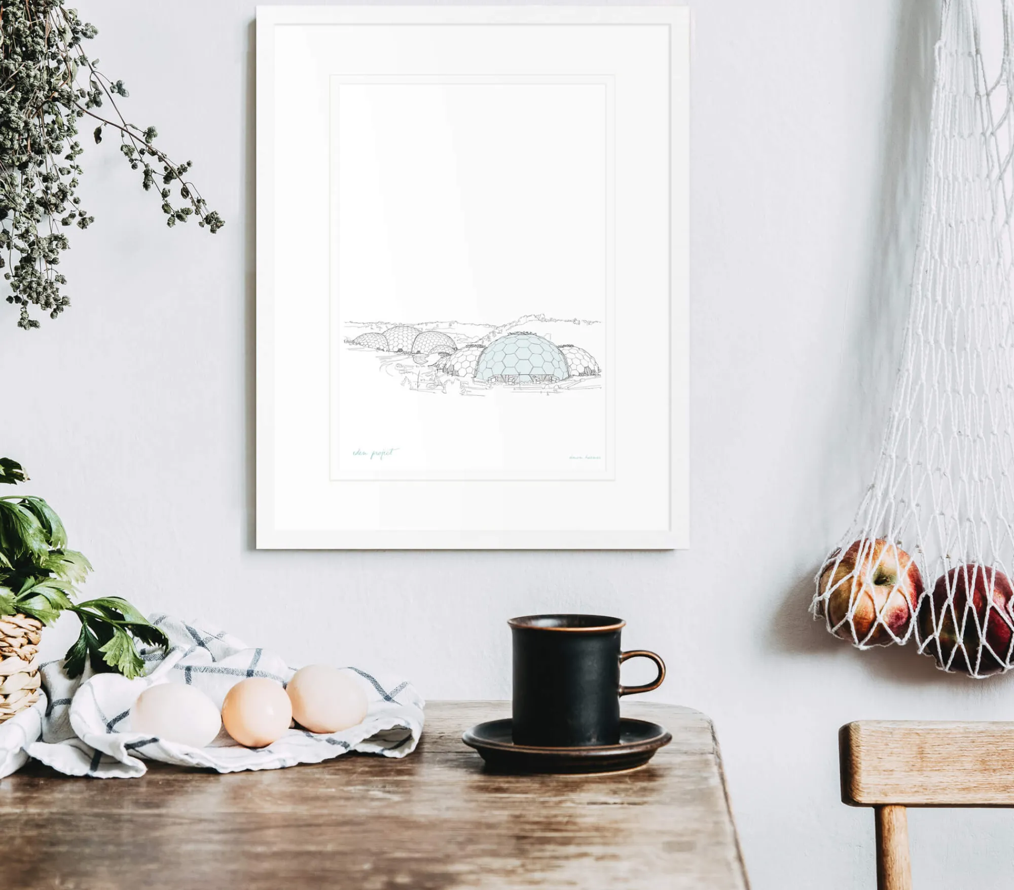 Cornwall|Framed Prints*Whistlefish Eden Project Small Framed Print