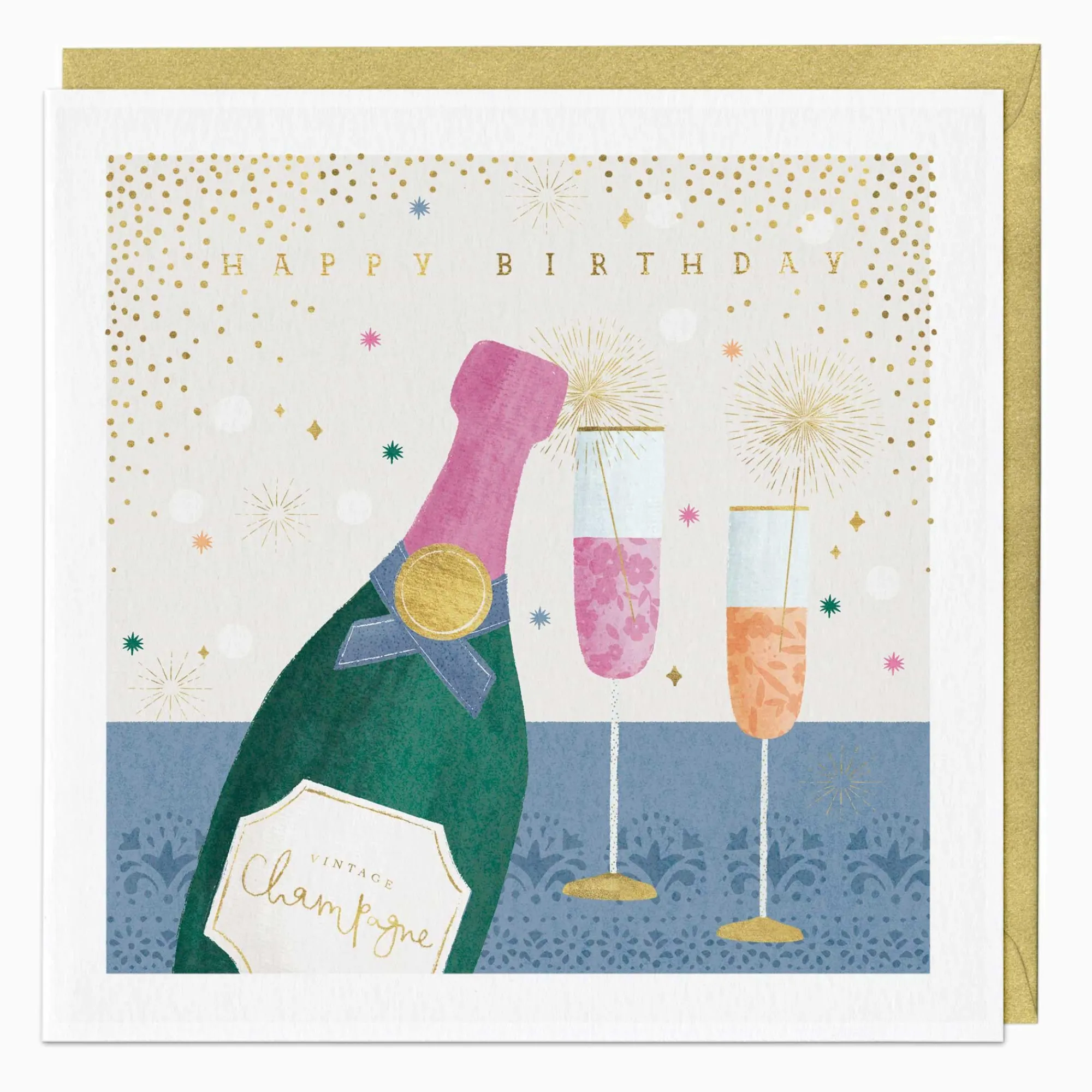 Birthday|For Her*Whistlefish Elegant Toast Birthday Card