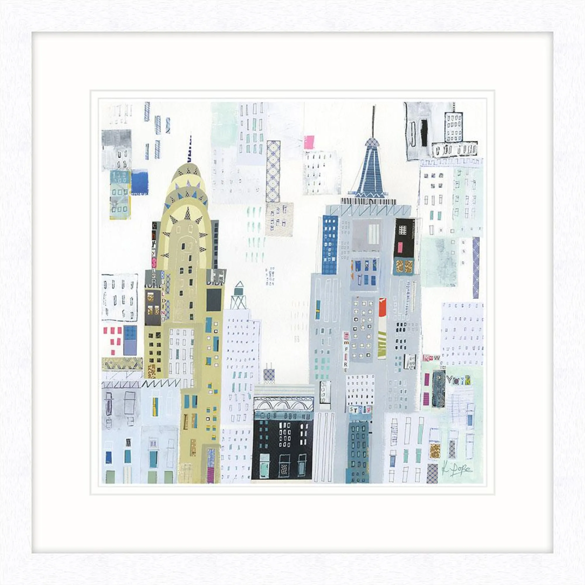 Framed Prints*Whistlefish Empire State New York Framed Print
