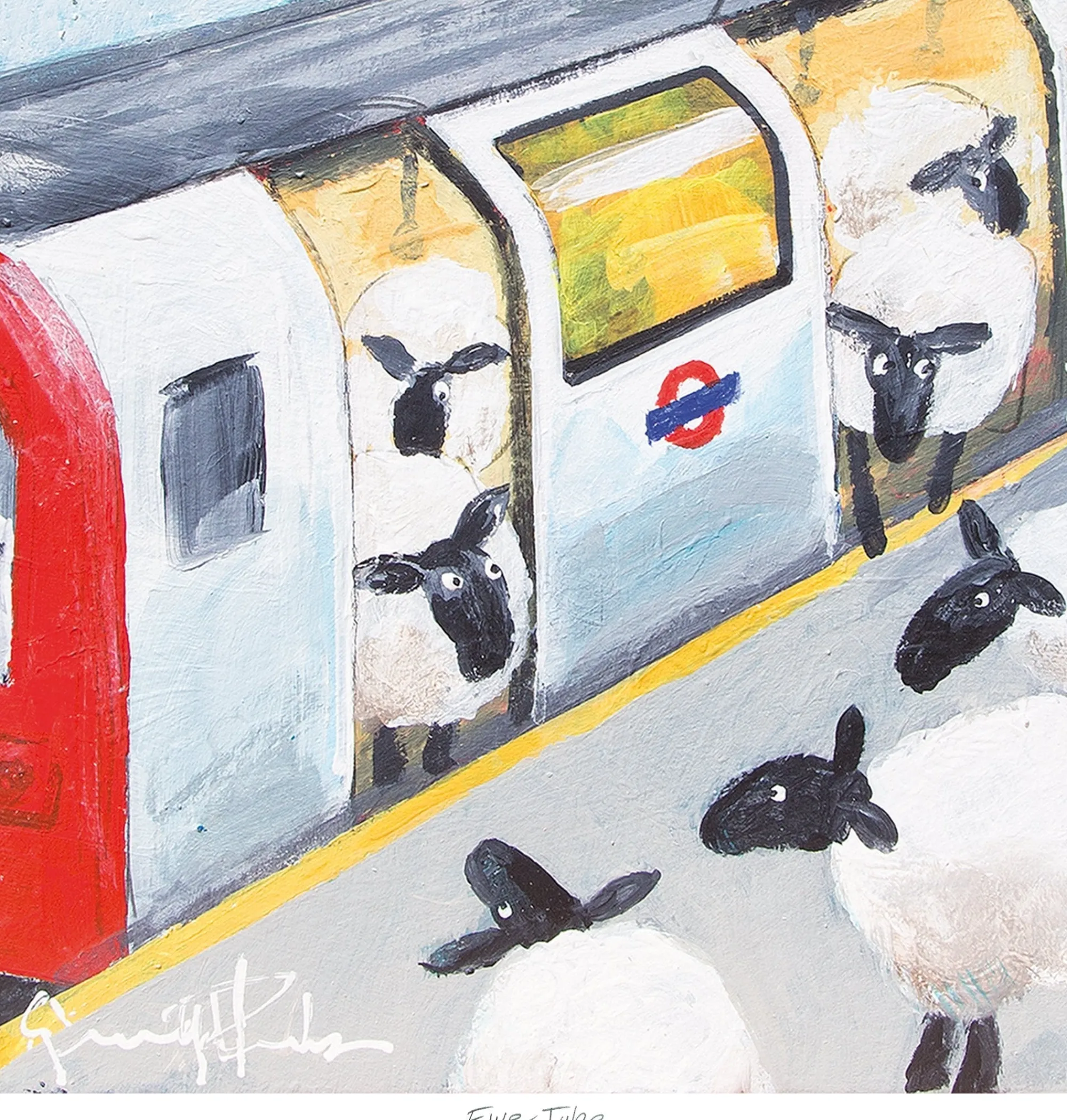 Unframed Prints*Whistlefish Ewe Tube Art Print