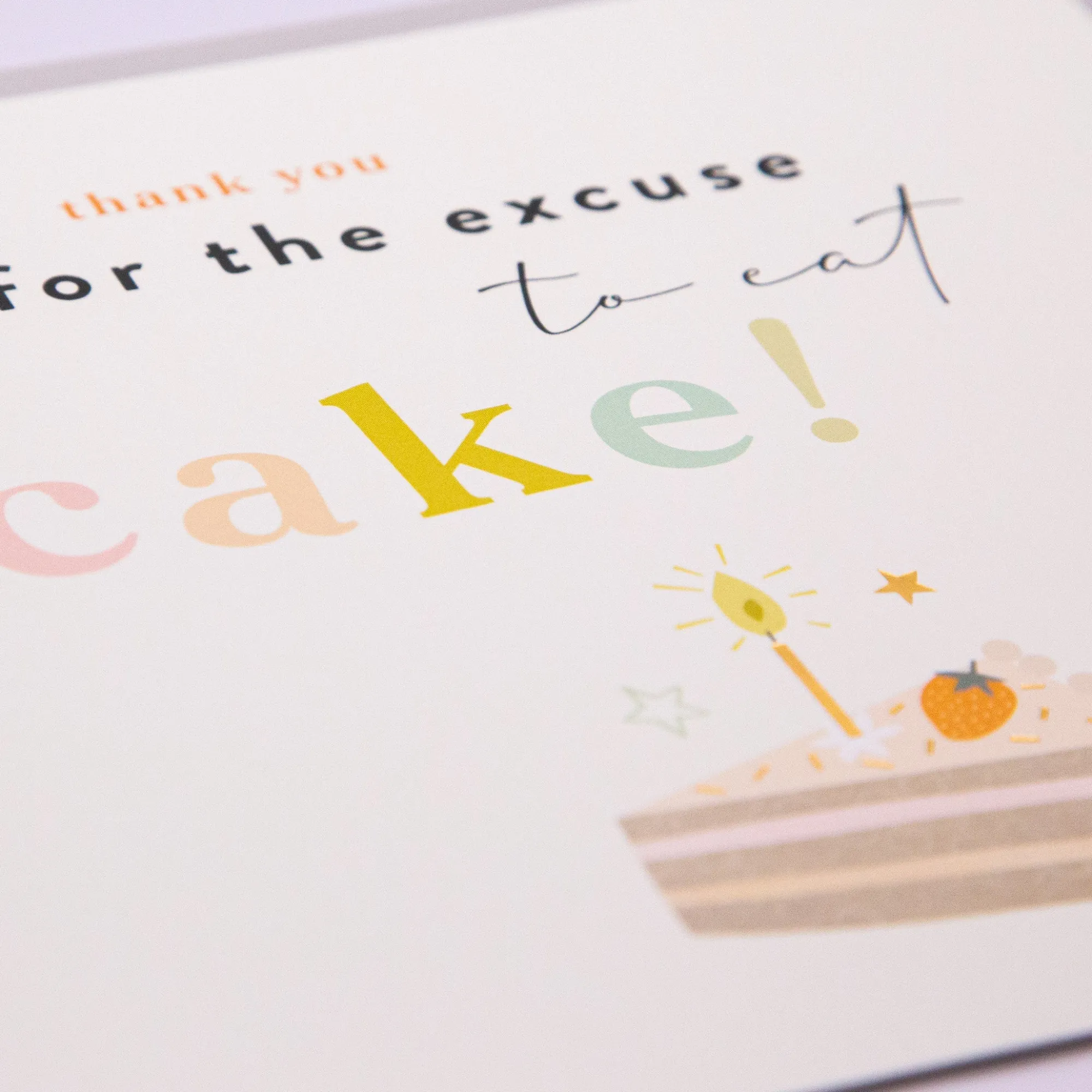Birthday|For Children*Whistlefish Excuse To Eat Cake Birthday Card