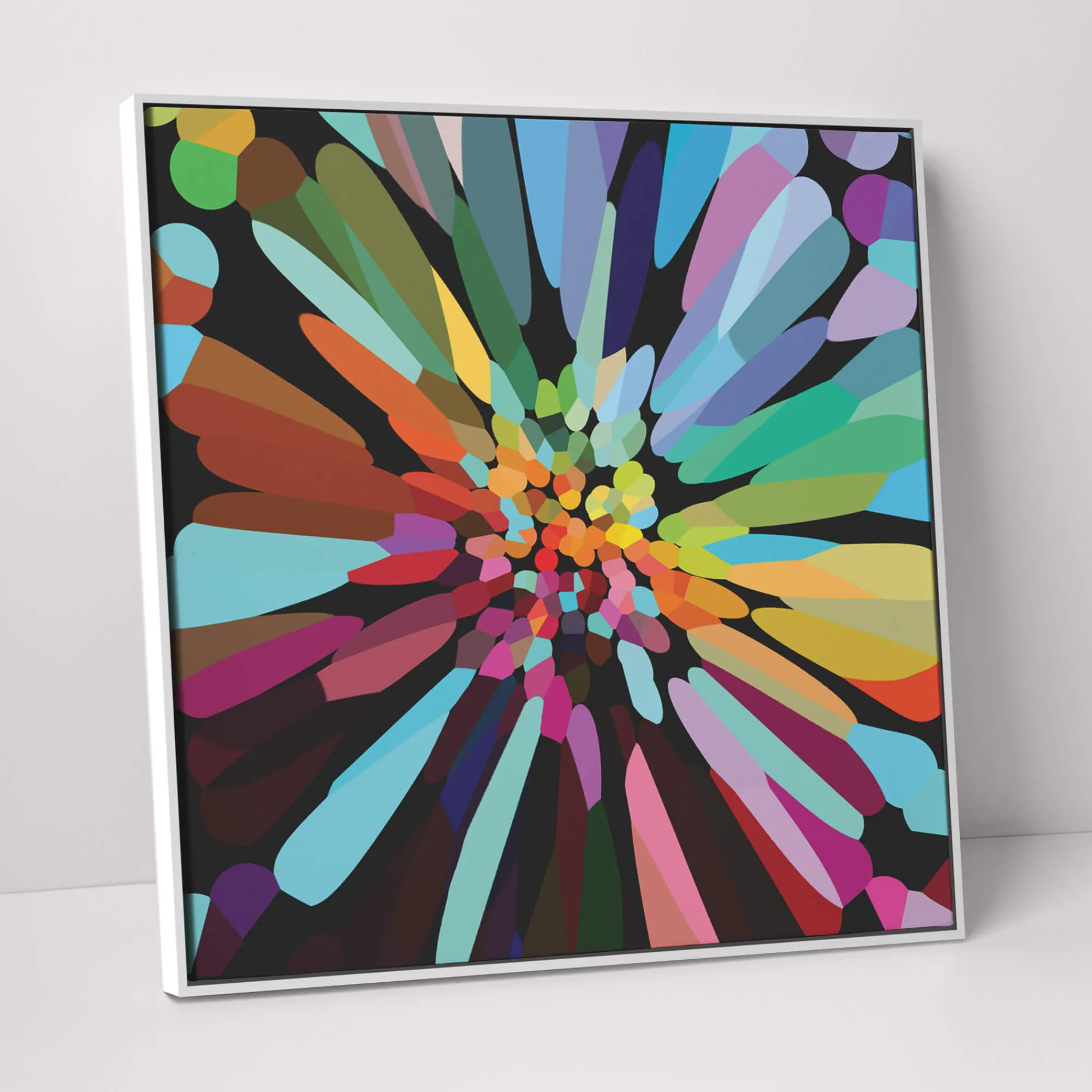 Floral & Flowers|Framed Canvas*Whistlefish Fab Flower Large Framed Canvas