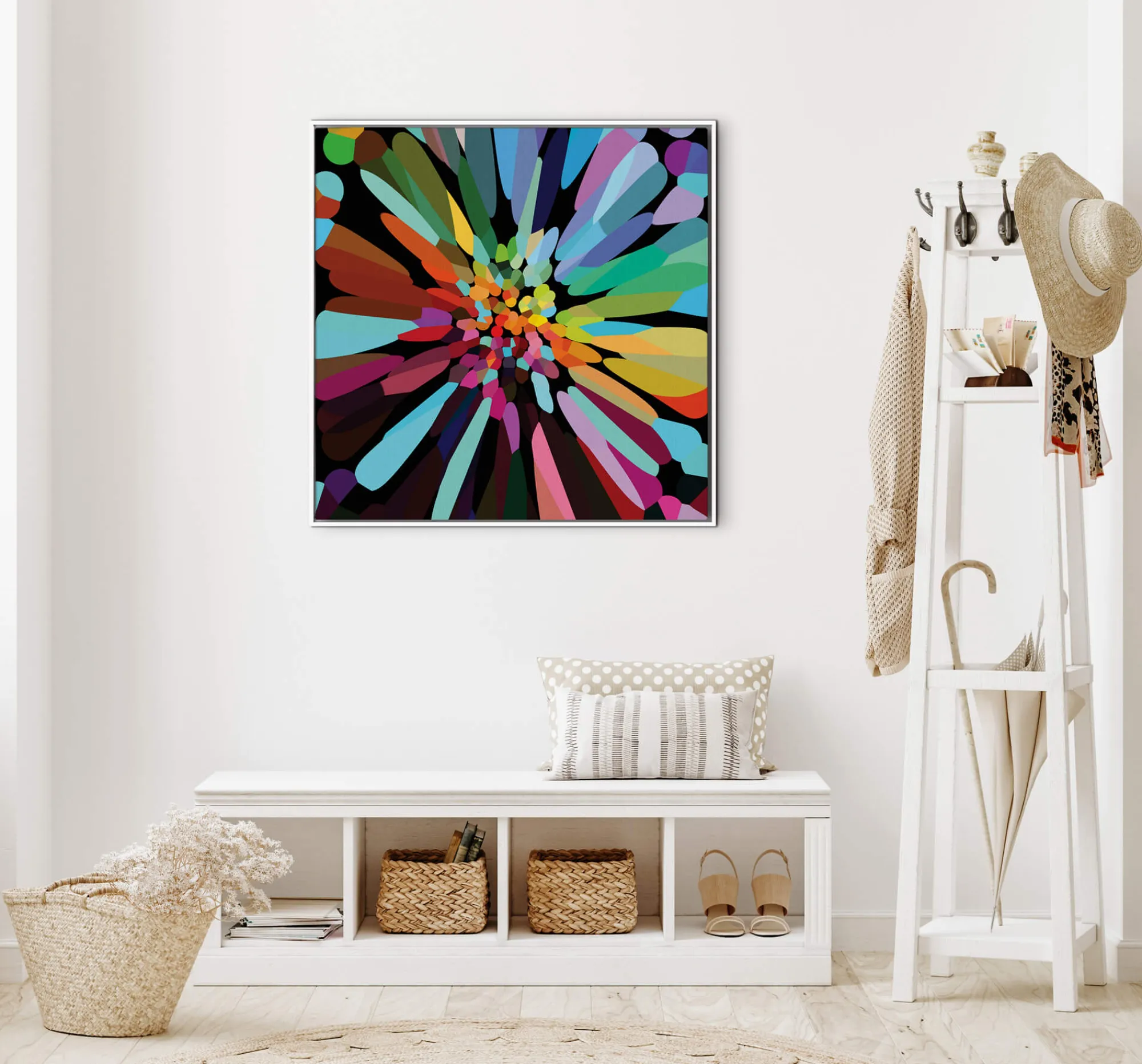 Floral & Flowers|Framed Canvas*Whistlefish Fab Flower Large Framed Canvas