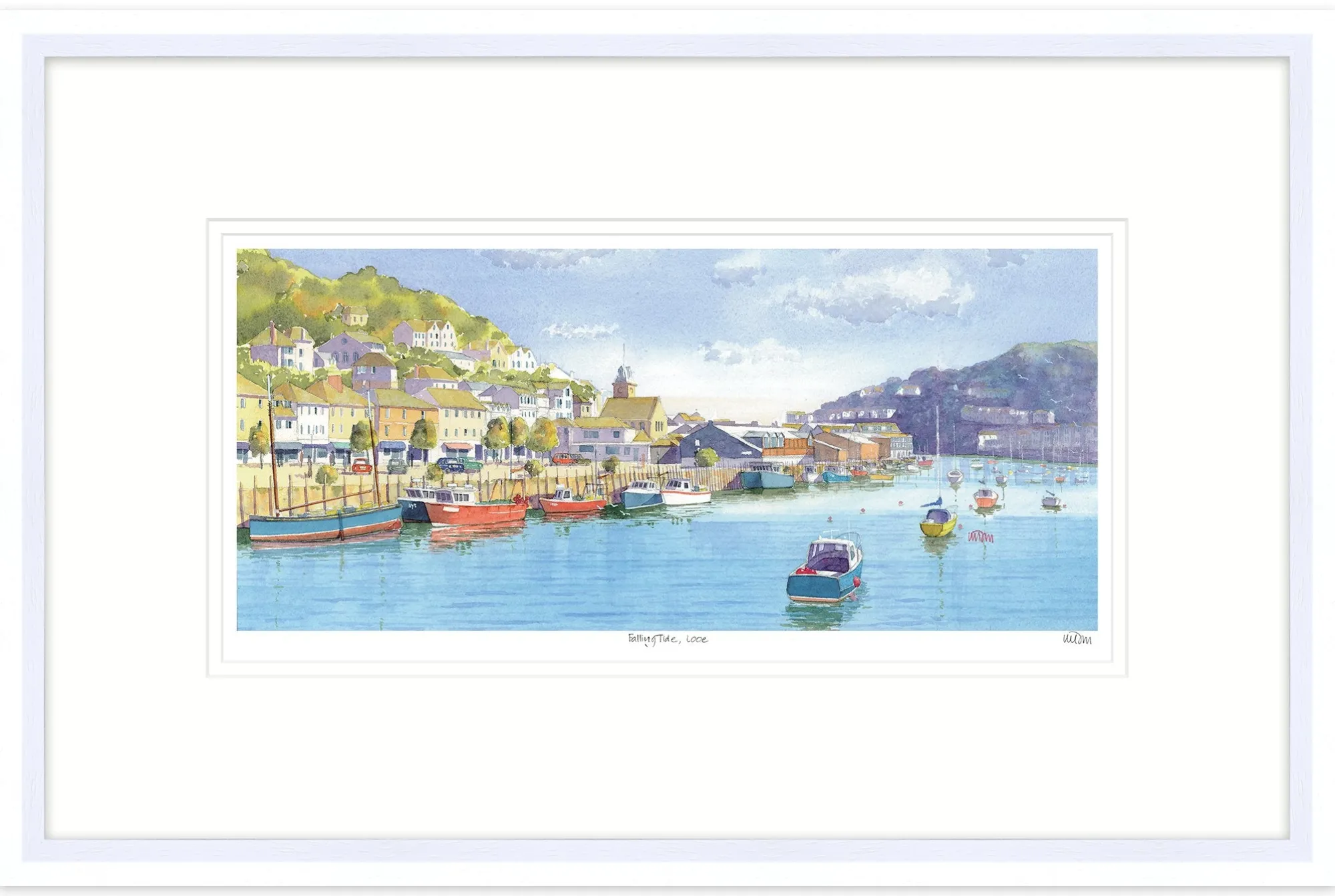Cornwall|Framed Prints*Whistlefish Falling Tide Looe Framed Print
