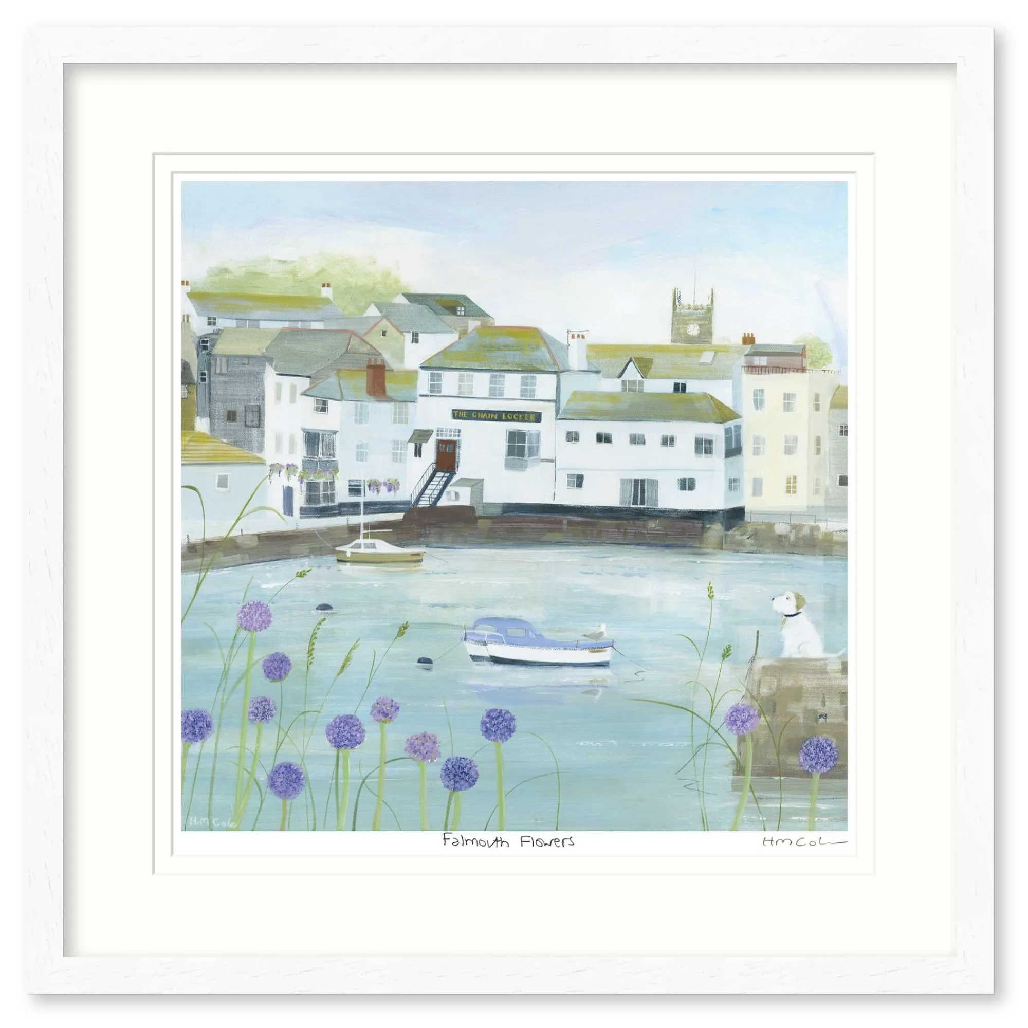 Falmouth|Floral & Flowers*Whistlefish Falmouth Flowers Framed Print