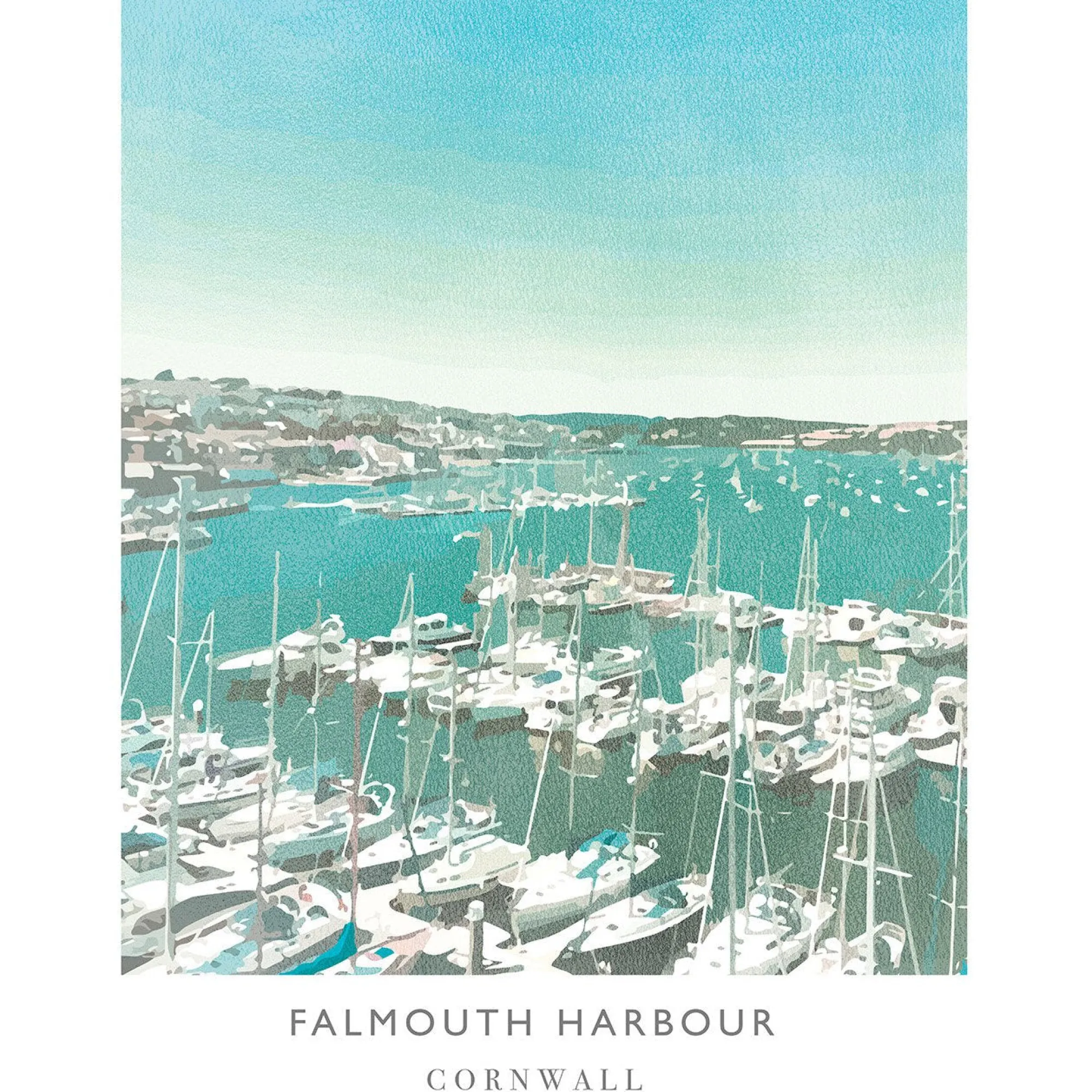 Unframed Prints*Whistlefish Falmouth Harbour Art Print